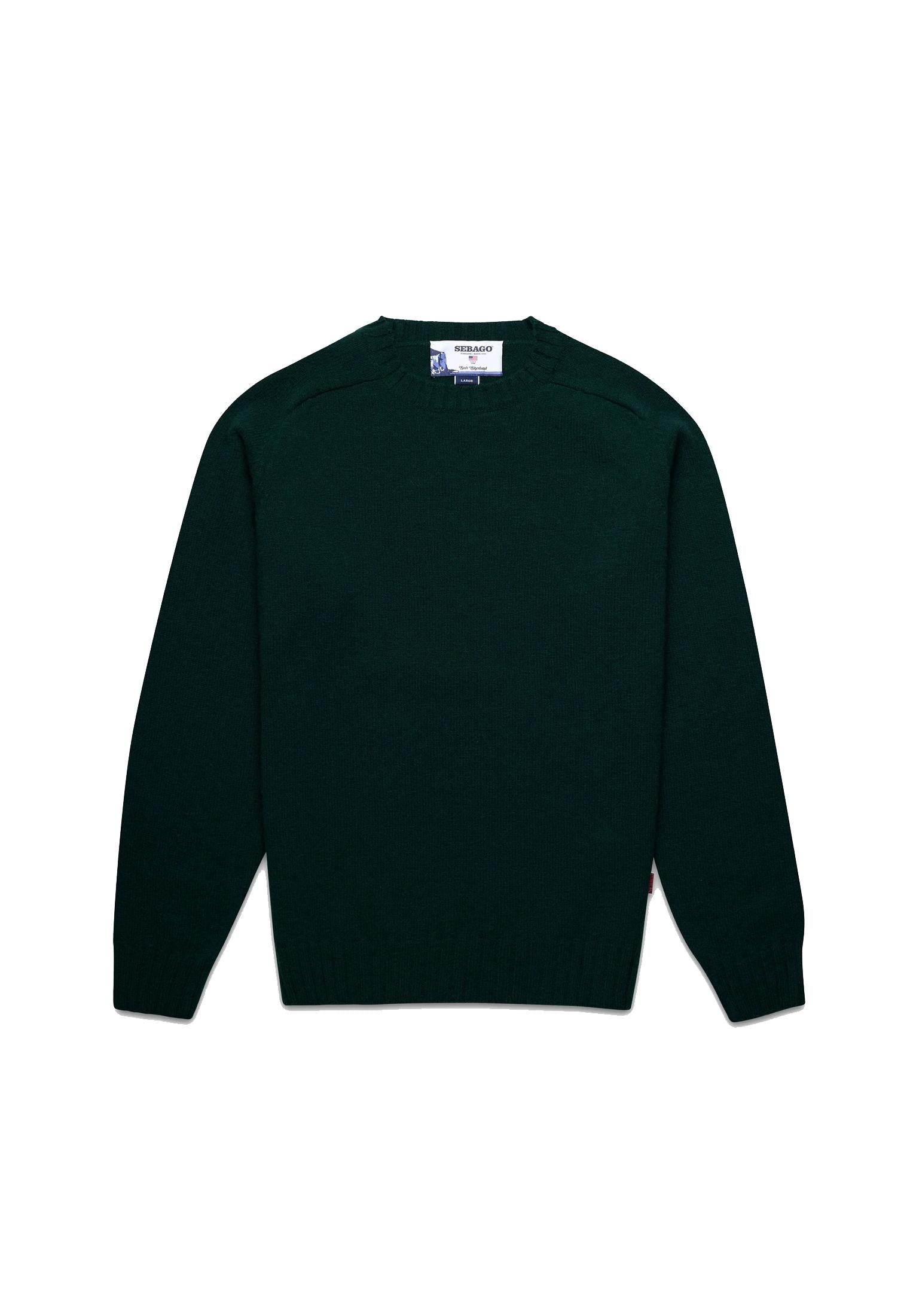 Maglione girocollo verde scuro lana Gilead Sebago A25 74113NW WQIWQI SEBAGO 