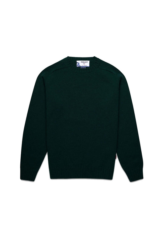 Maglione girocollo verde scuro lana Gilead Sebago A25 74113NW WQIWQI SEBAGO 