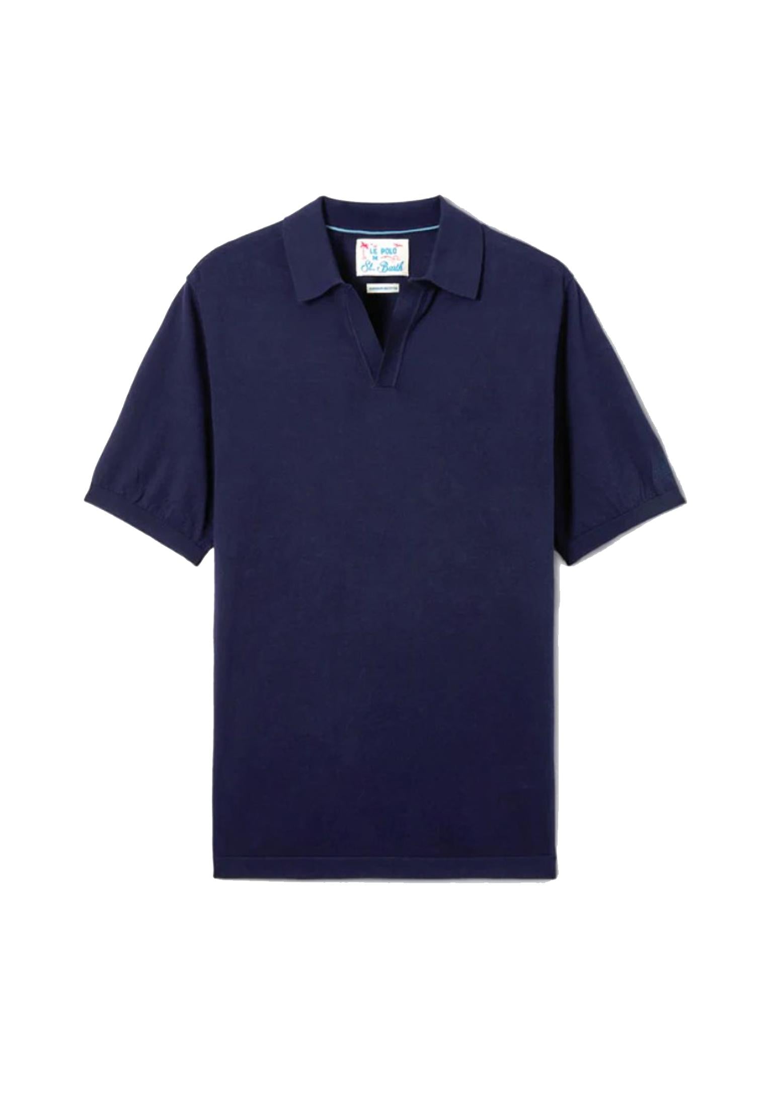 Polo manica corta blu Sloan cotone leggero MC2 Saint Barth P26 SLO0001 00097L00097L MC2 