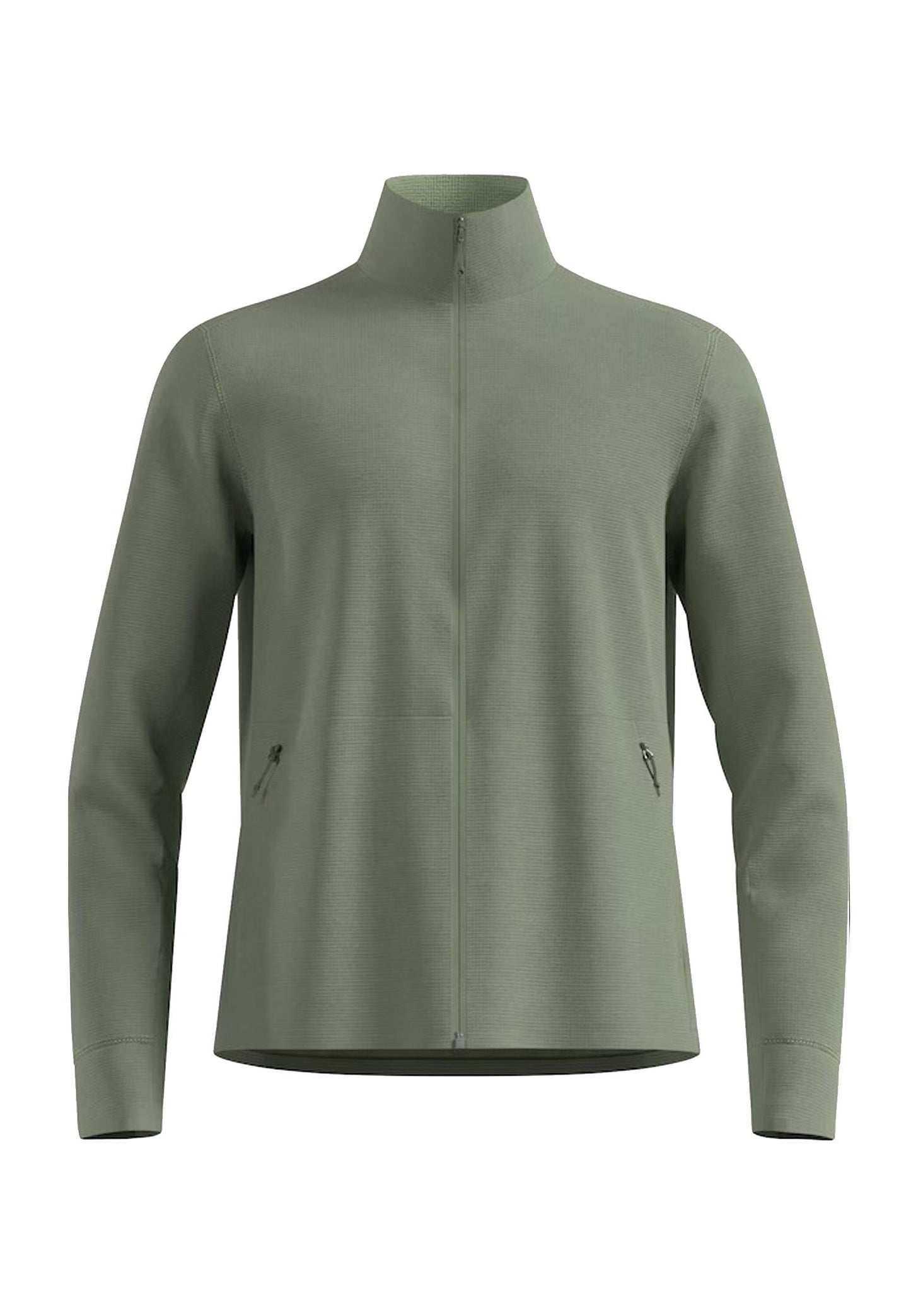 Pile verde full zip sci running Grid Fleece Odlo A25 542942 1100311003 ODLO 