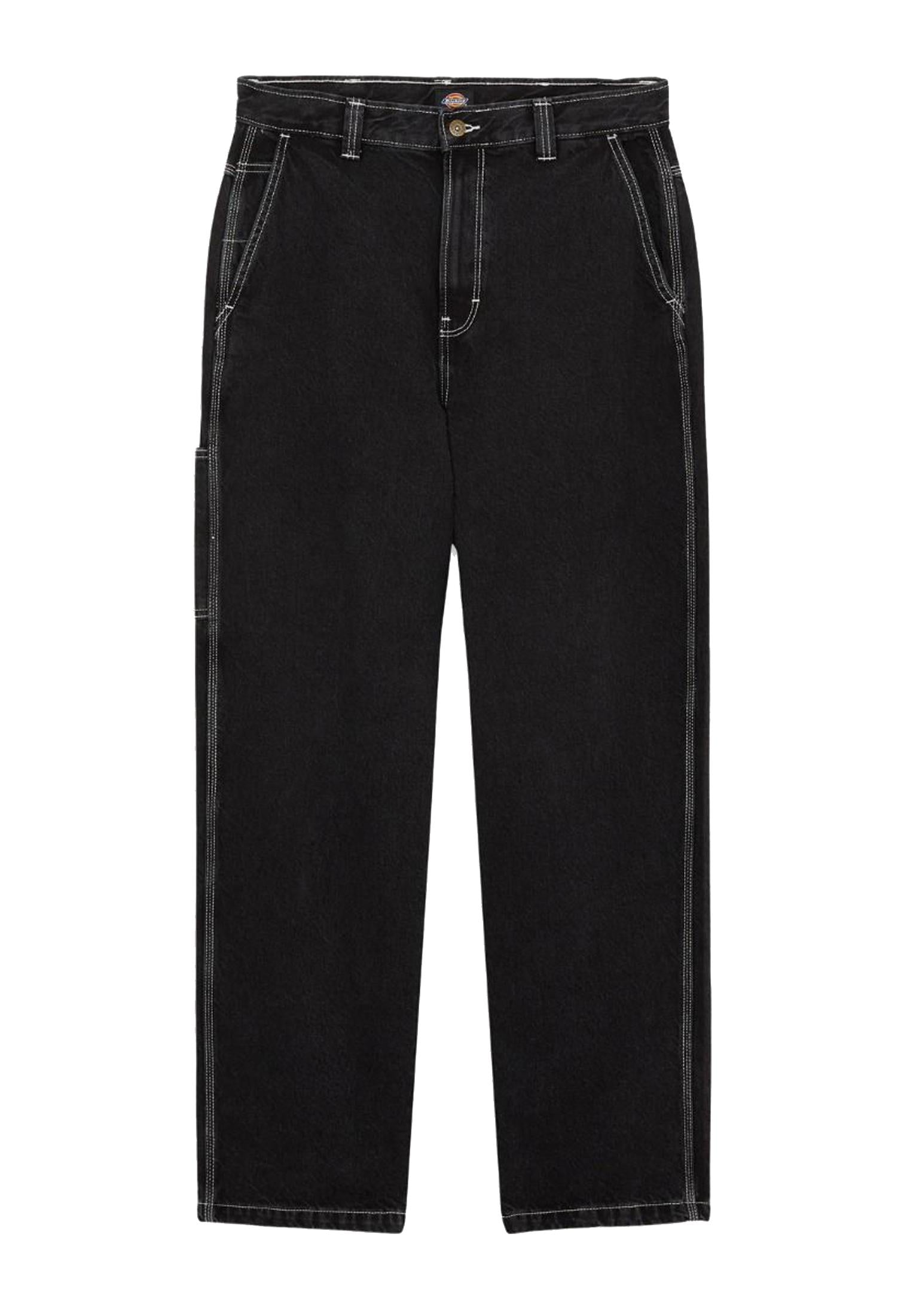 Pantalone jeans denim nero Madison baggy Dickies P25 DK0A4YEC BLACK J791BLACK J791 DICKIES 