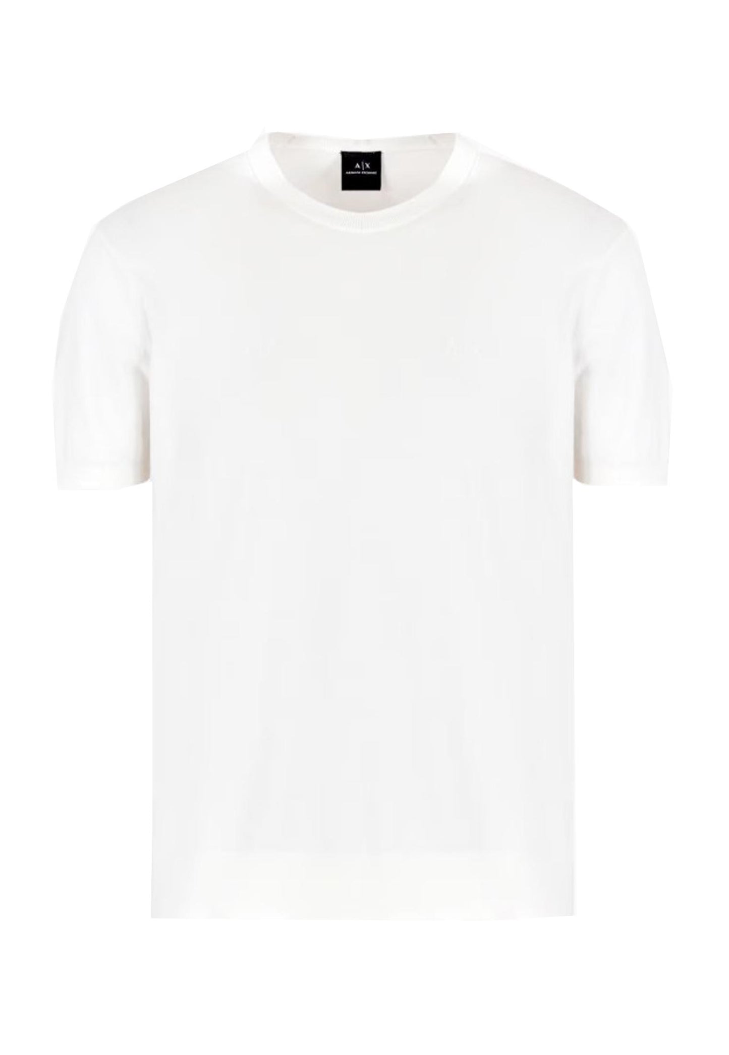 T-shirt cotone girocollo in maglia bianca maniche corte Armani Exchange P25 8NZM5CZM3JZ 11161116 ARMANI EXCHANGE 