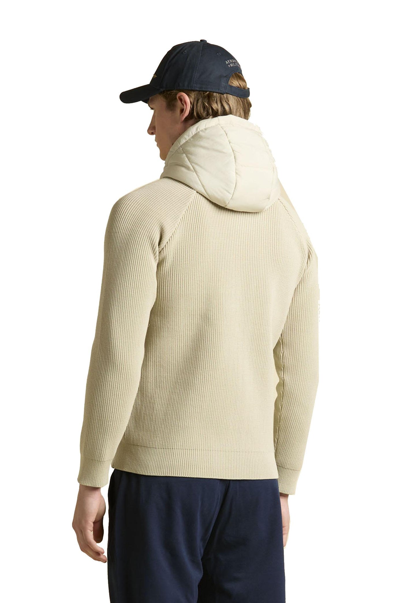 Giacca beige imbottita nylon e maglia Aeronautica Militare A25 252AM1383UCL00001 7310473104 AERONAUTICA MILITARE 