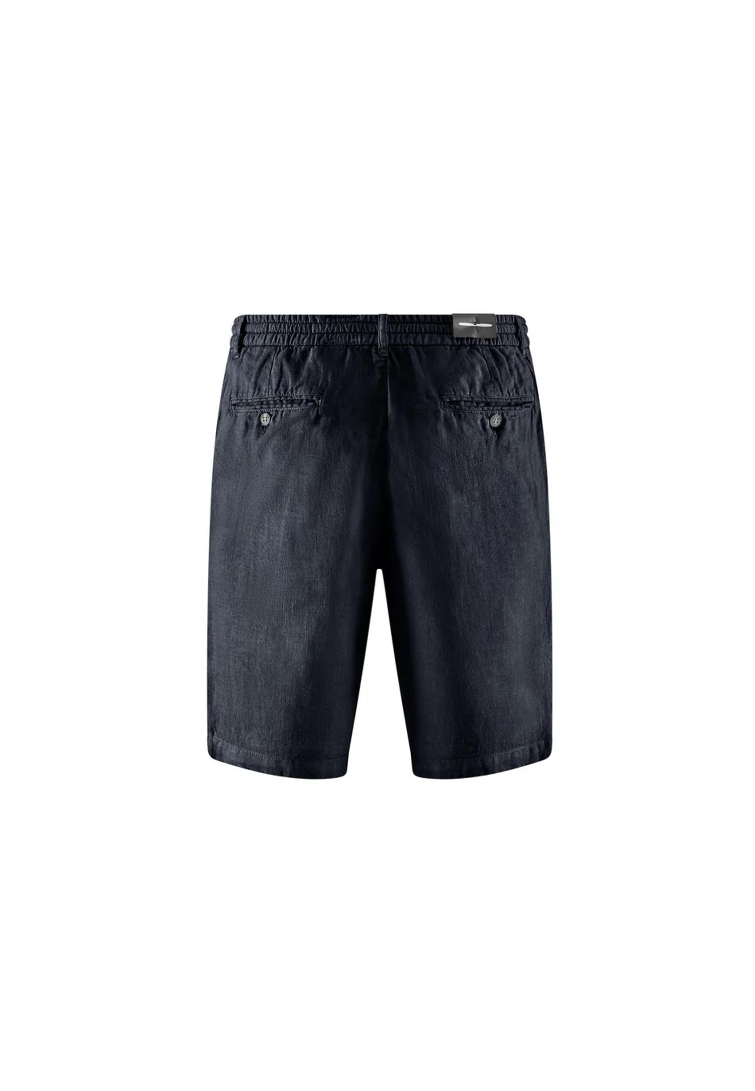 Pantaloni corti bermuda blu lino Bomboogie P26 BMPARKLCC6 297297 BOMBOOGIE 