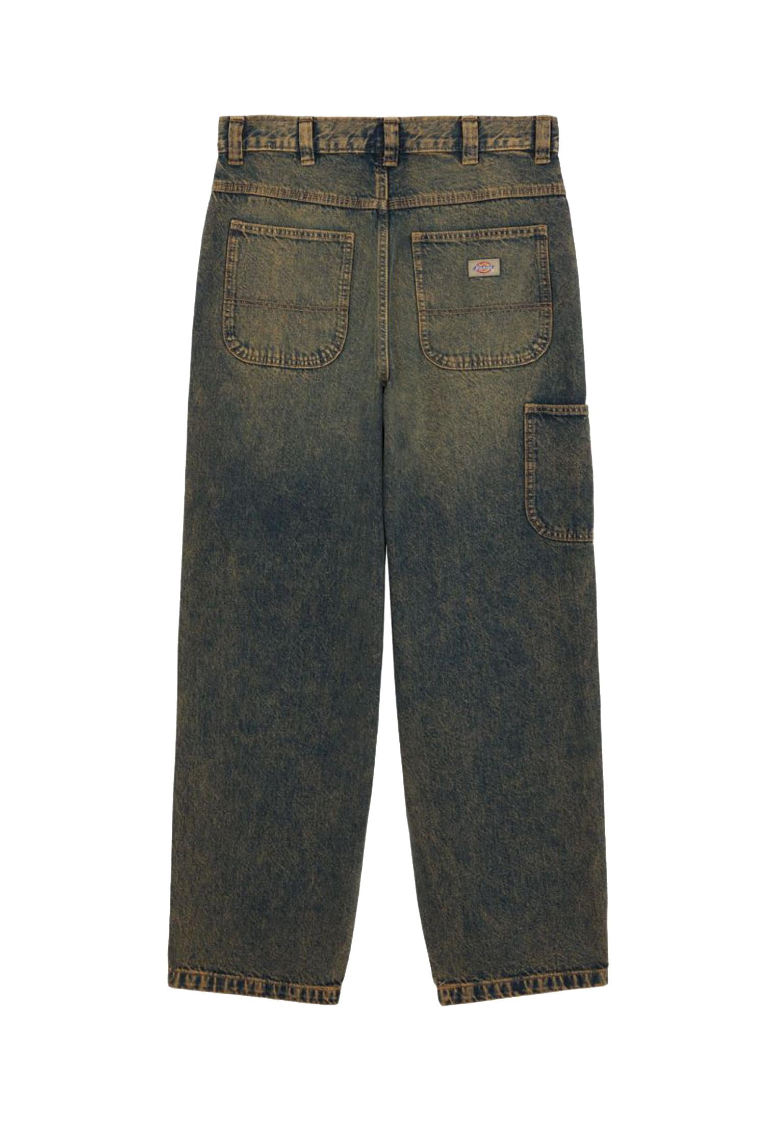 Pantaloni jeans gialli denim Madison baggy Dickies P25 DK0A4YEC YELLOW WASH K581YELL WASH K581 DICKIES 