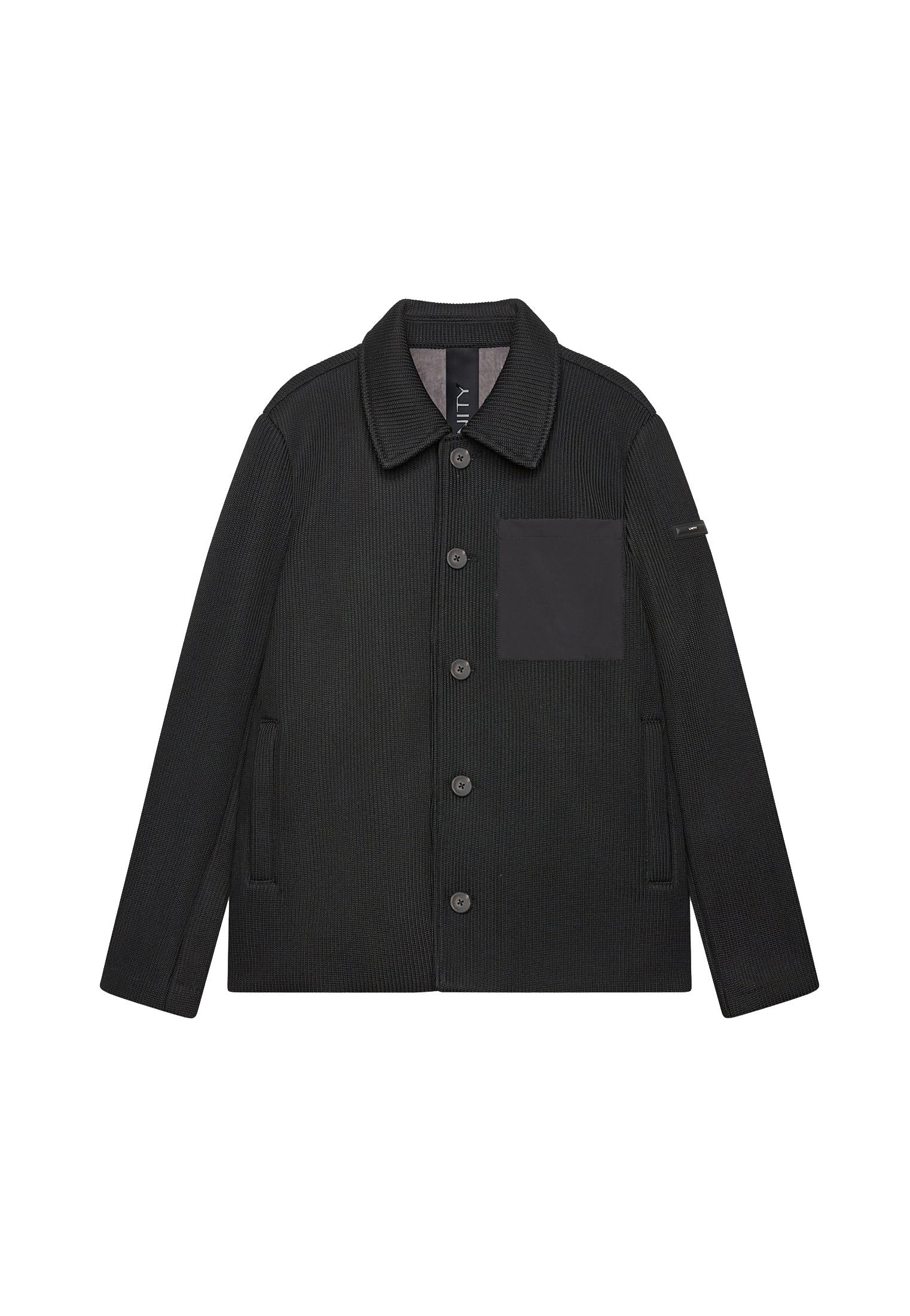 Giubbotto tessuto nero con bottoni Savage Unity A25 JA-SAVAGE-AW25 BKBK UNITY 