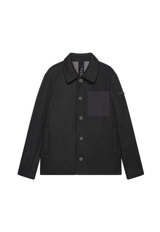 Giubbotto tessuto nero con bottoni Savage Unity A25 JA-SAVAGE-AW25 BKBK UNITY 