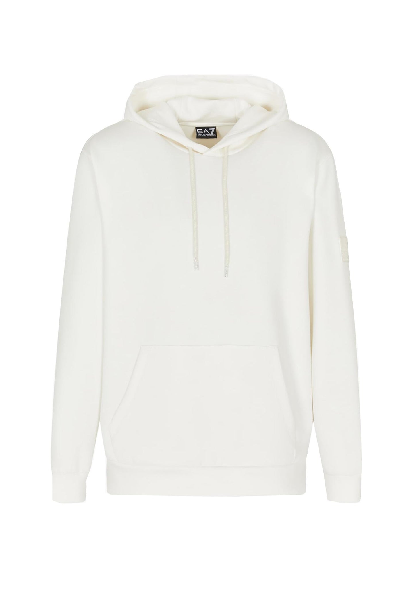 Felpa con cappuccio bianca misto cotone EA7 Armani A25 7X000131 AF13790 U1105U1105 EA7 