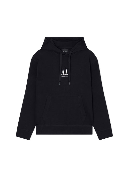 Felpa con cappuccio nera misto cotone Armani Exchange A25 XM000369 AF10818 UC001UC001 ARMANI EXCHANGE 
