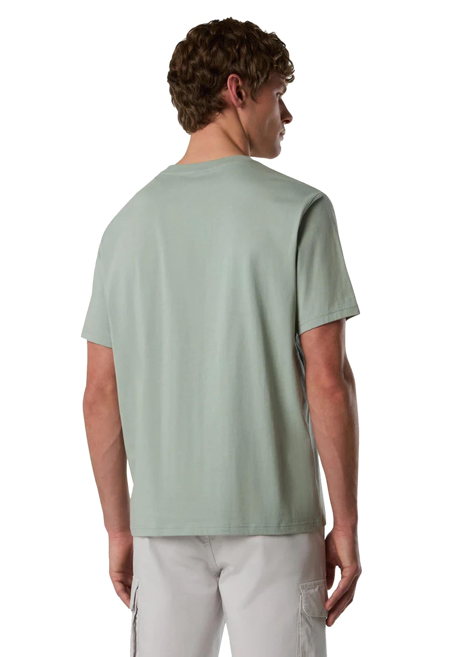 T-shirt girocollo verde salvia cotone North Sails P26 692990 04280428 NORTH SAILS 