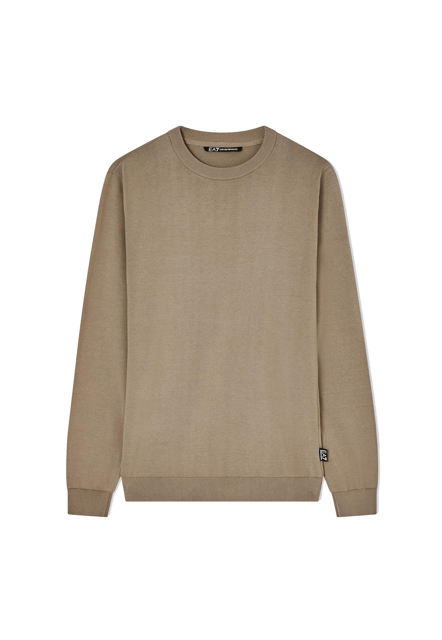 Maglia girocollo pullover marrone cotone EA7 Armani P26 7M000541 AF14755 U6167U6167 EA7 GOLF 