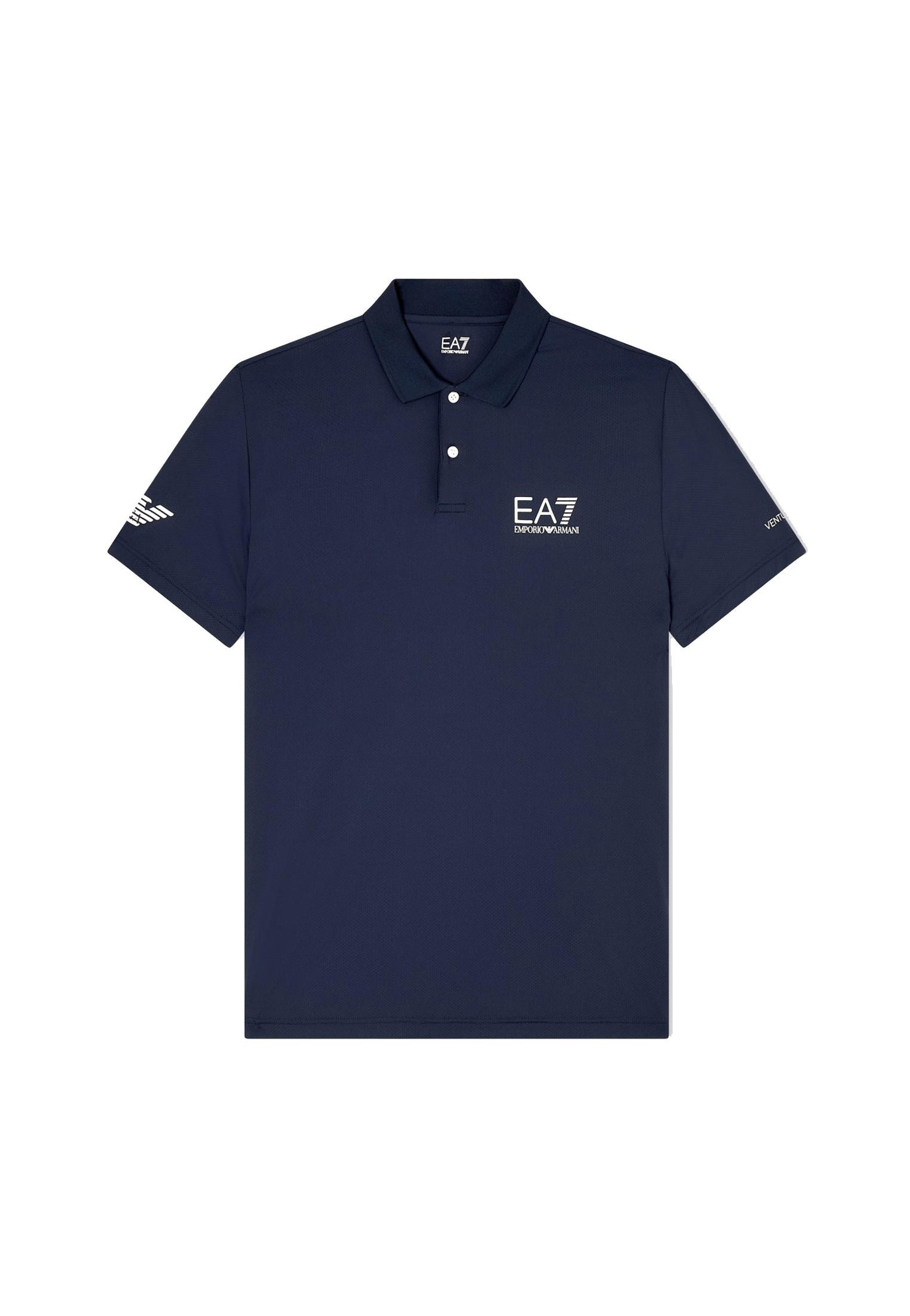 Polo tecnica blu maniche corte sportiva Ventus7 EA7 Armani P26 8NPF23 PJEMZ 15541554 EA7 TENNIS 