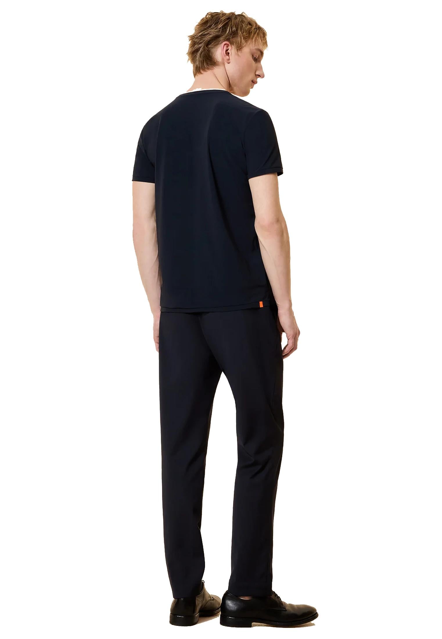 T-shirt girocollo blu sportiva traspirante Square Shirty RRD P26 26223 6060 RRD 