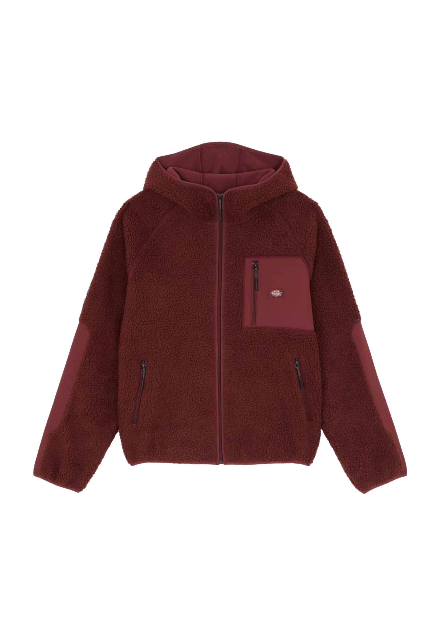 Pile giacca bordeaux pelo lungo con cappuccio Central High Dickies A25 DK0A87NVL16 DKL16DKL16 DICKIES 