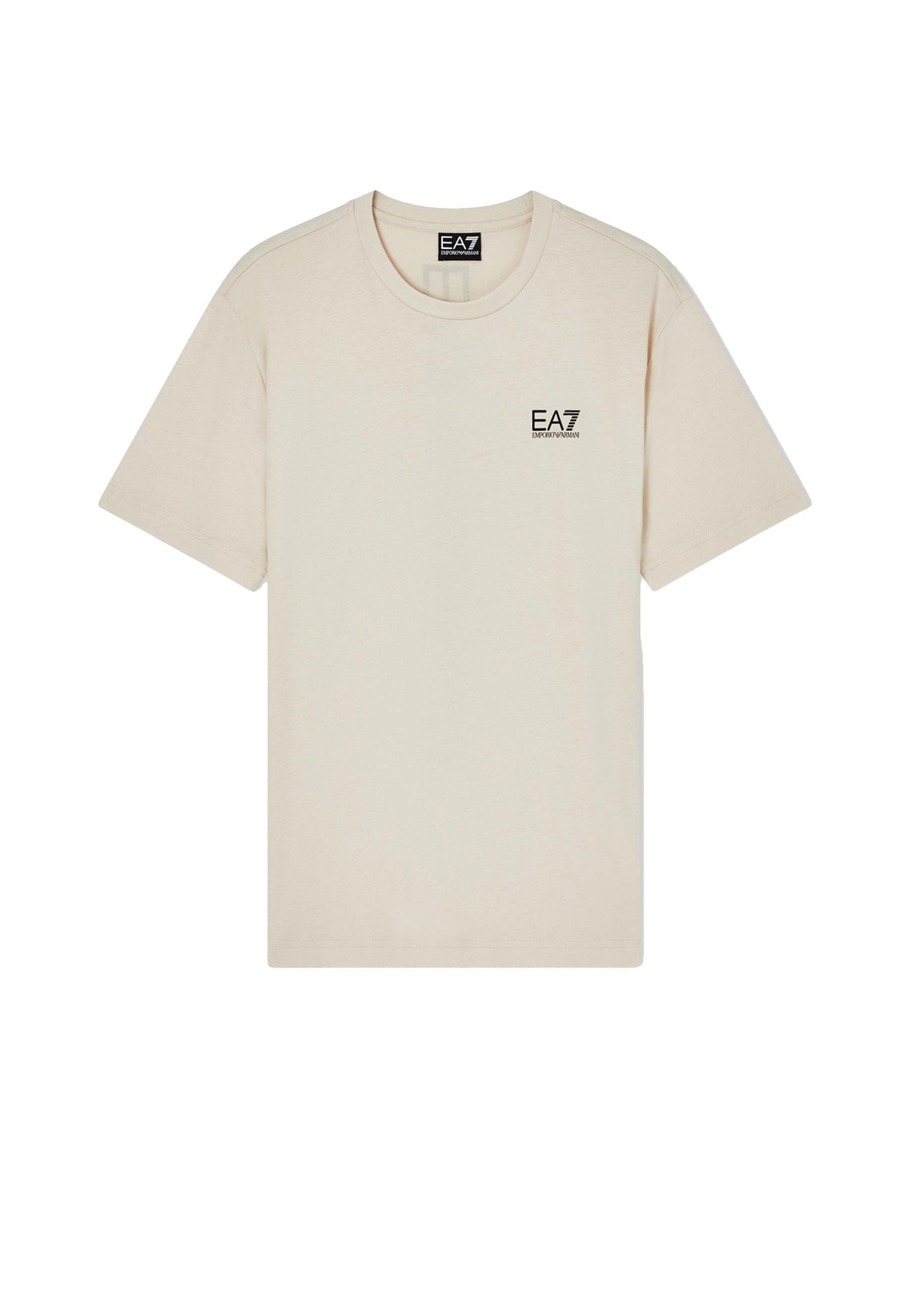 T-shirt girocollo cotone beige EA7 Armani P26 7M000567 AF10375 U1088U1088 EA7 