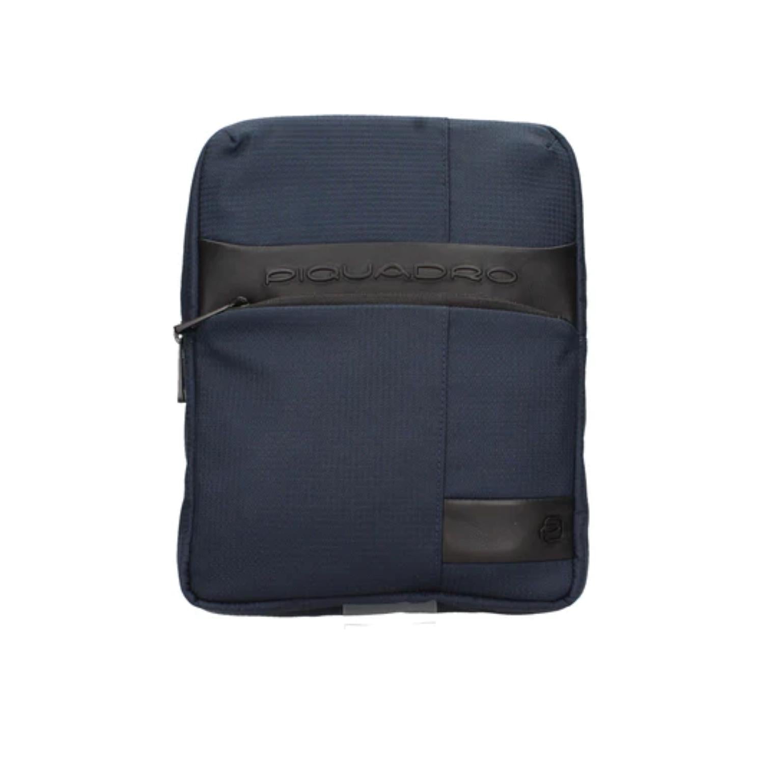 Borsello foderato con chiusura a zip blu scuro Piquadro A24 CA1816W129 BLU PIQUADRO 