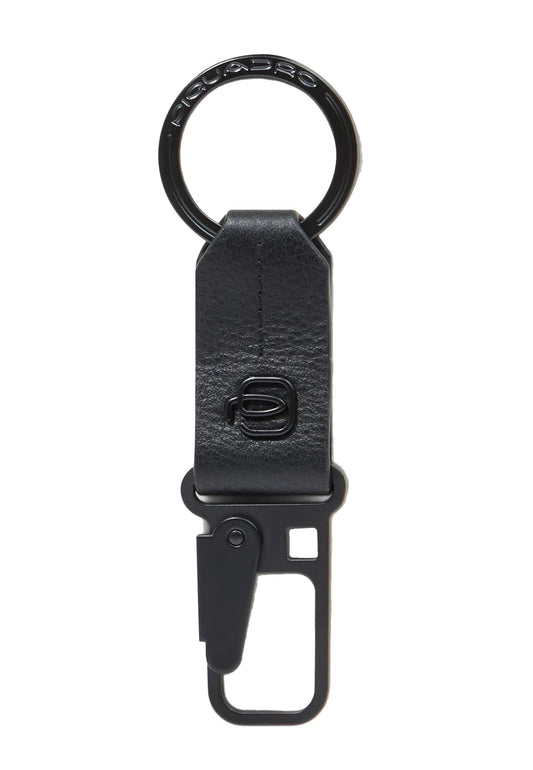 Moschettone portachiavi in pelle nero Piquadro A25 PC6846W137 NN PIQUADRO 