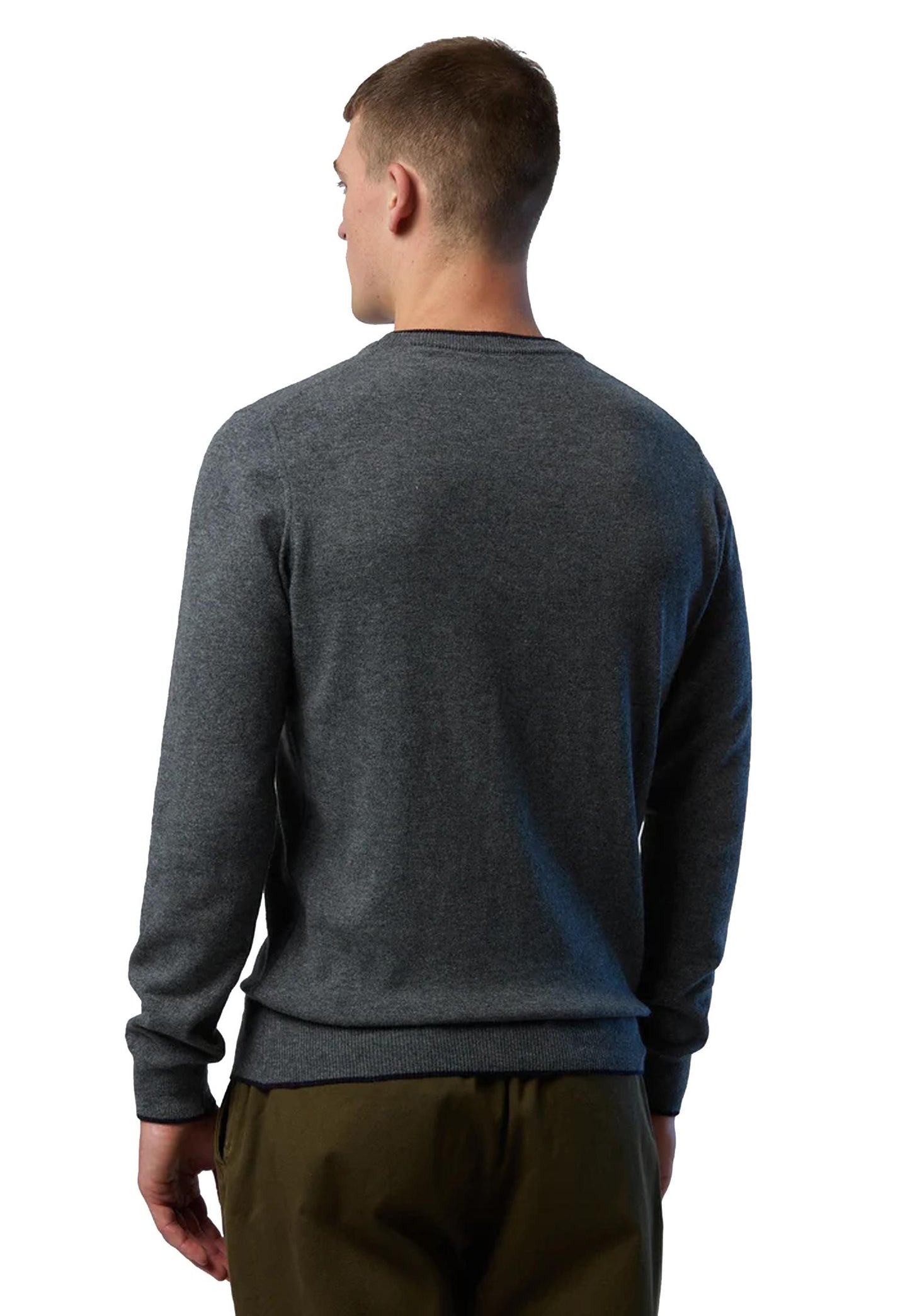 Maglione girocollo logo ricamato grigio North Sails A25 699775 09280928 NORTH SAILS 