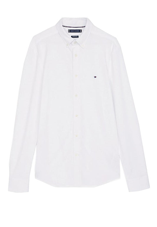 Camicia slim fit bianca cotone Tommy Hilfiger P25