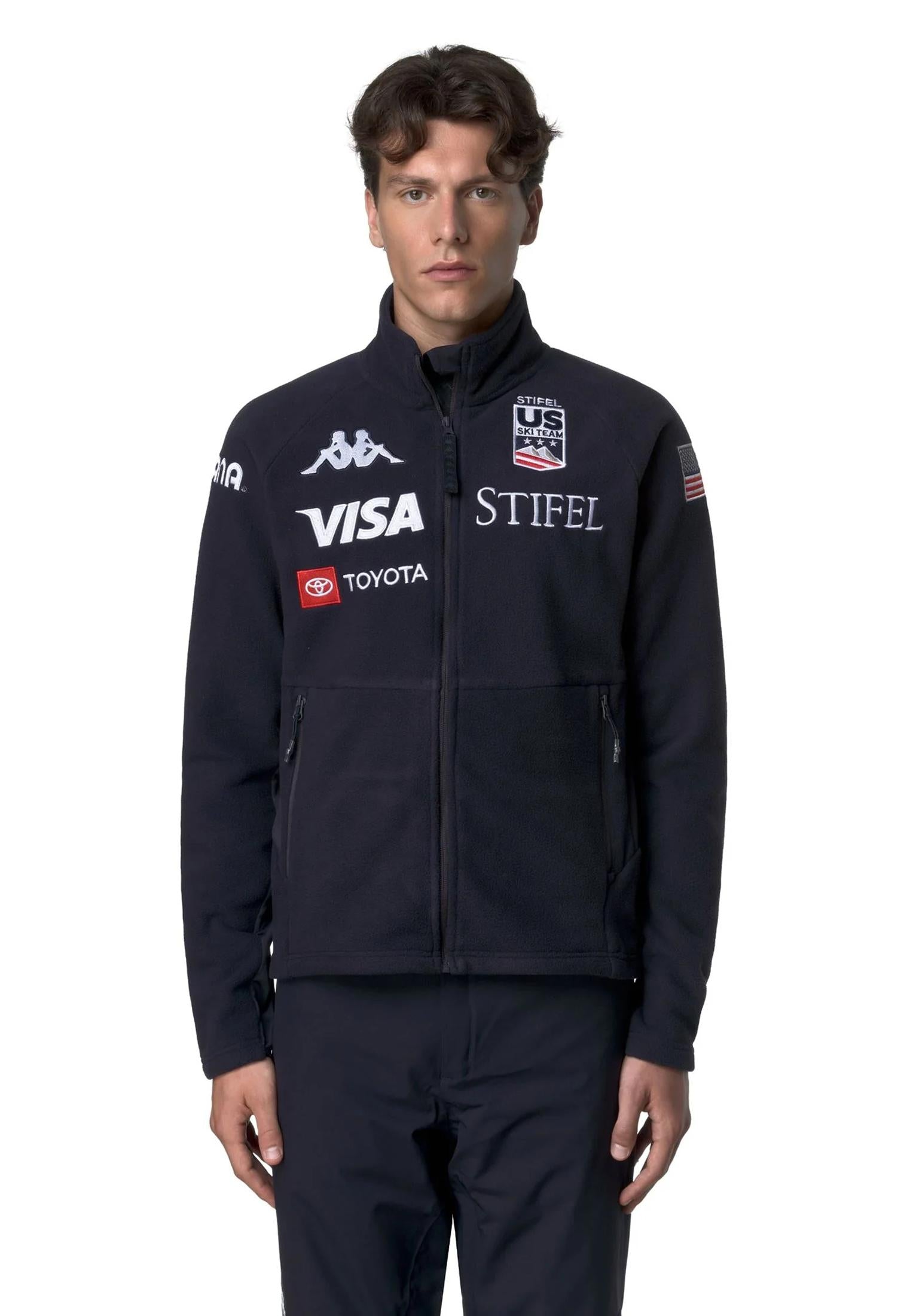 Felpa pile blu 678C US sci Kappa A25 311J8NW XVXXVX KAPPA SKI 