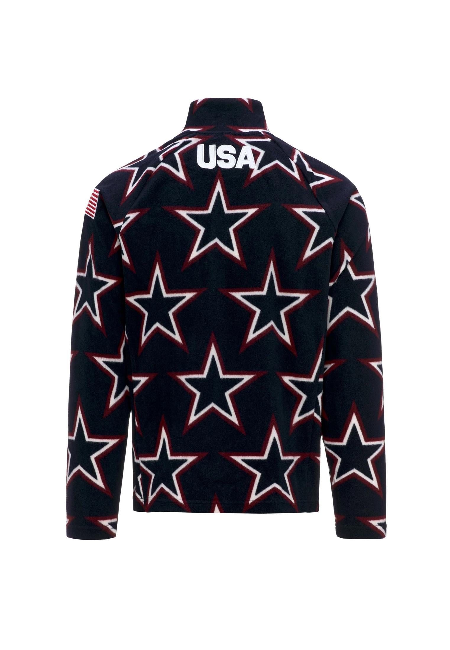 Felpa micropile stelle blu 818G US sci Kappa A25 371Y58W A04A04 KAPPA SKI 