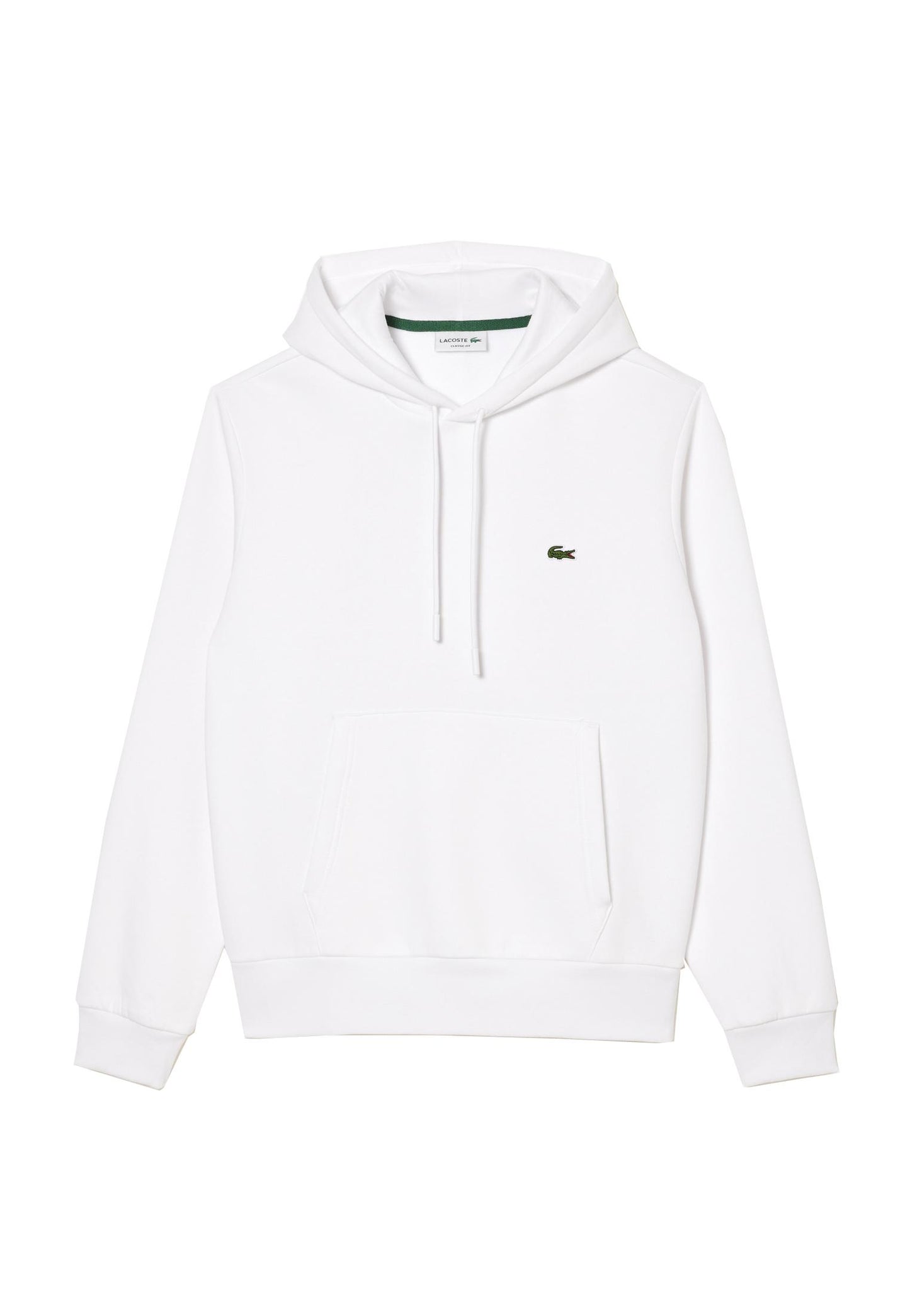 Felpa con cappuccio bianca Lacoste A25 SH9623 001001 LACOSTE 