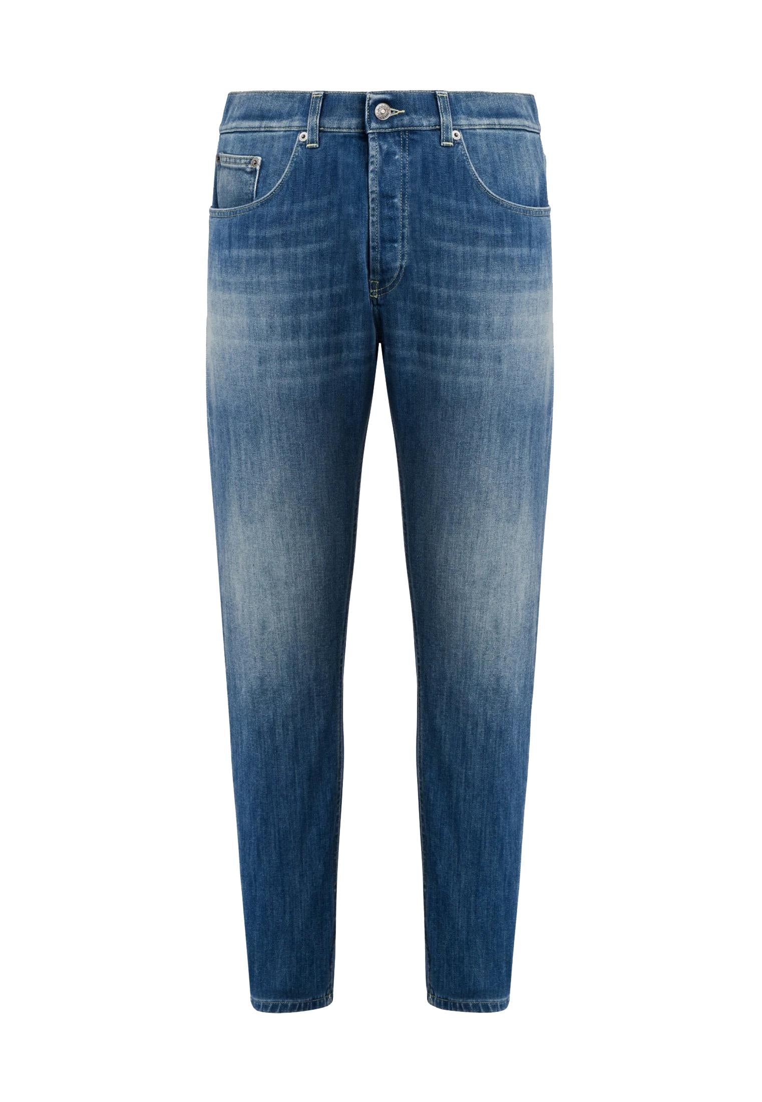 Pantalone jeans blu Dian cinque tasche carrot slim fit Dondup P26 UP576 DS0107U ME4800 DONDUP 