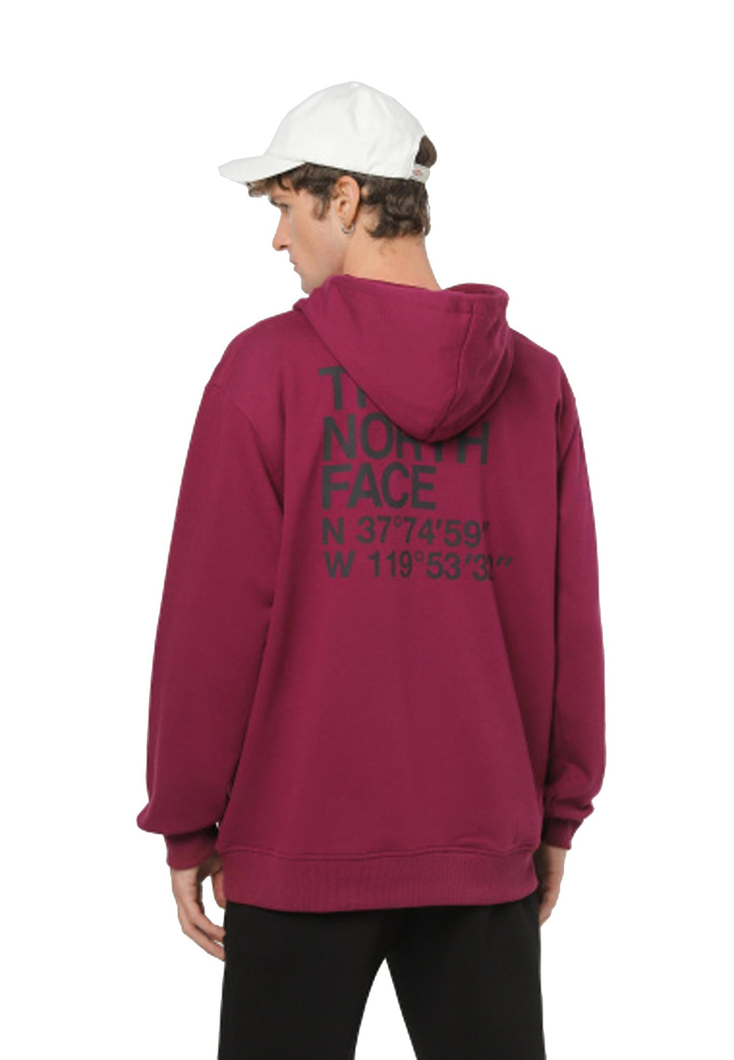 Felpa con cappuccio bordeaux Coordinates The North Face A23 NF0A853ZI0H1 NFI0HNFI0H THE NORTH FACE 