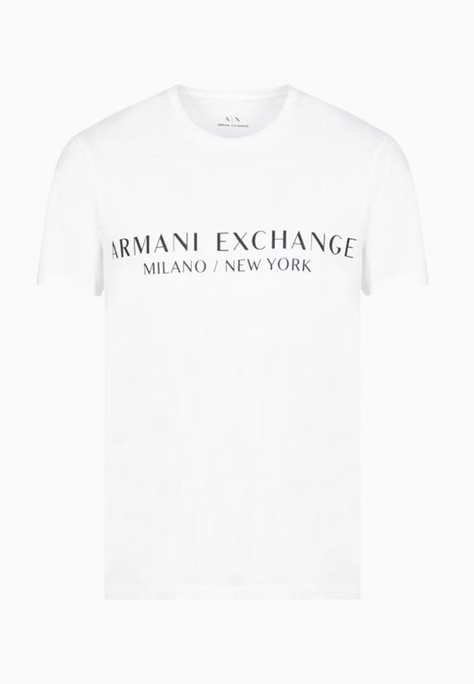 T-shirt girocollo cotone bianca classica Armani Exchange P25