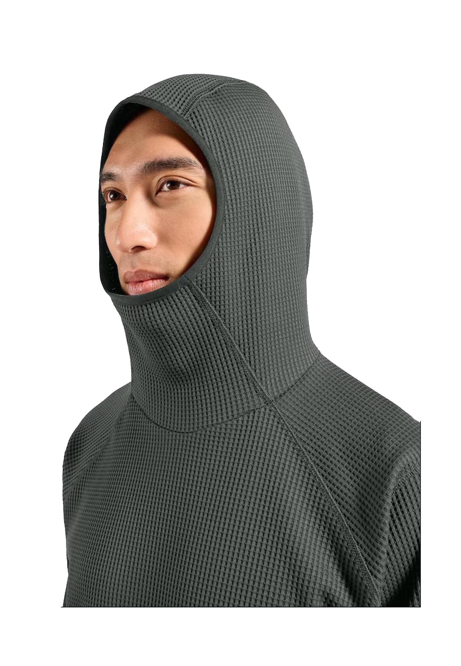 Felpa con cappuccio mid layer allenamento grigio Cubic Odlo A25 542982 1087710877 ODLO 