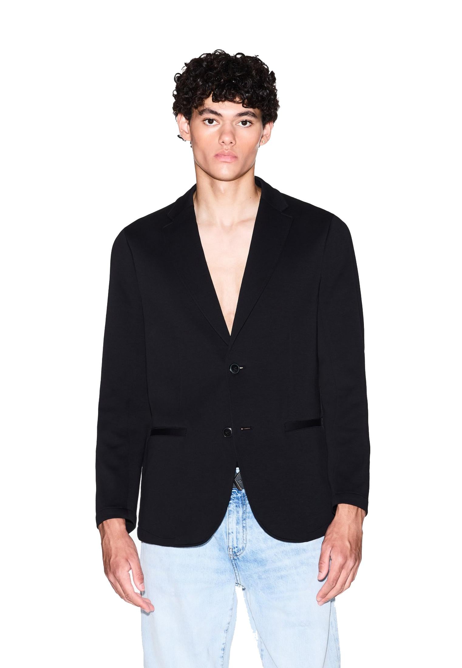 Giacca blazer blu monopetto due bottoni Armani Exchange A25 XM001303 AF10818 UB101UB101 ARMANI EXCHANGE 