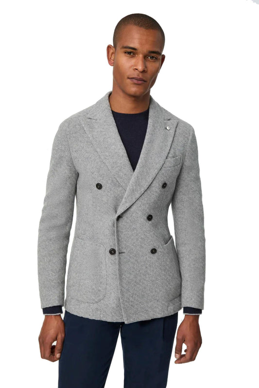 Giacca in jersey sfoderata grigio chiaro LBM A24