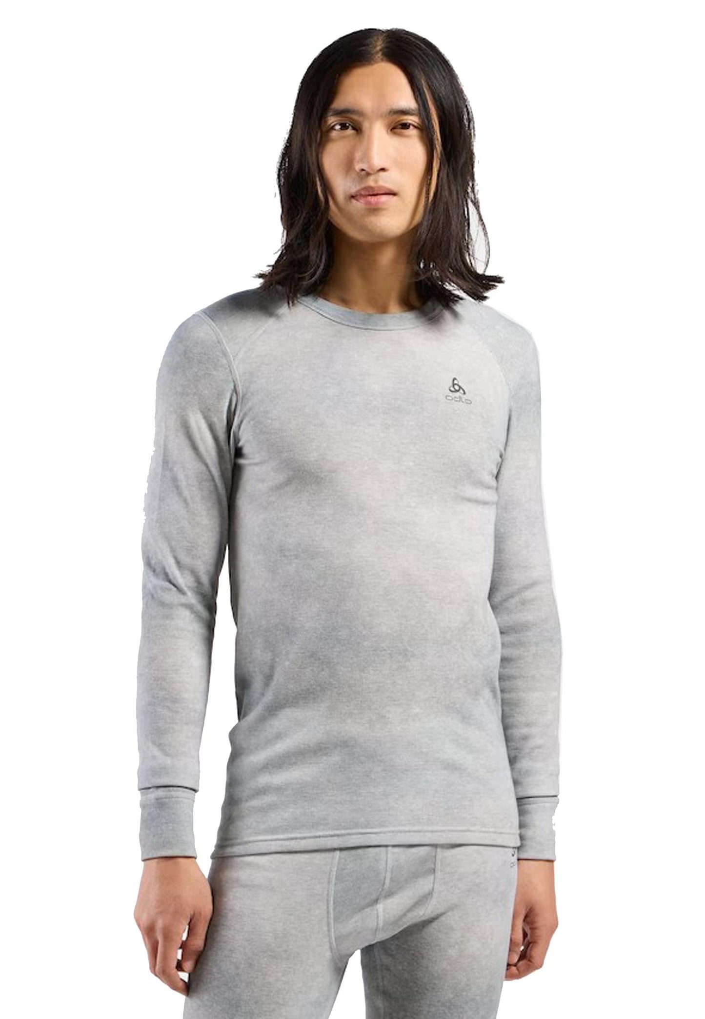 T-shirt girocollo manica lunga base layer sci grigia Active Warm Odlo A25 198142 1035010350 ODLO 