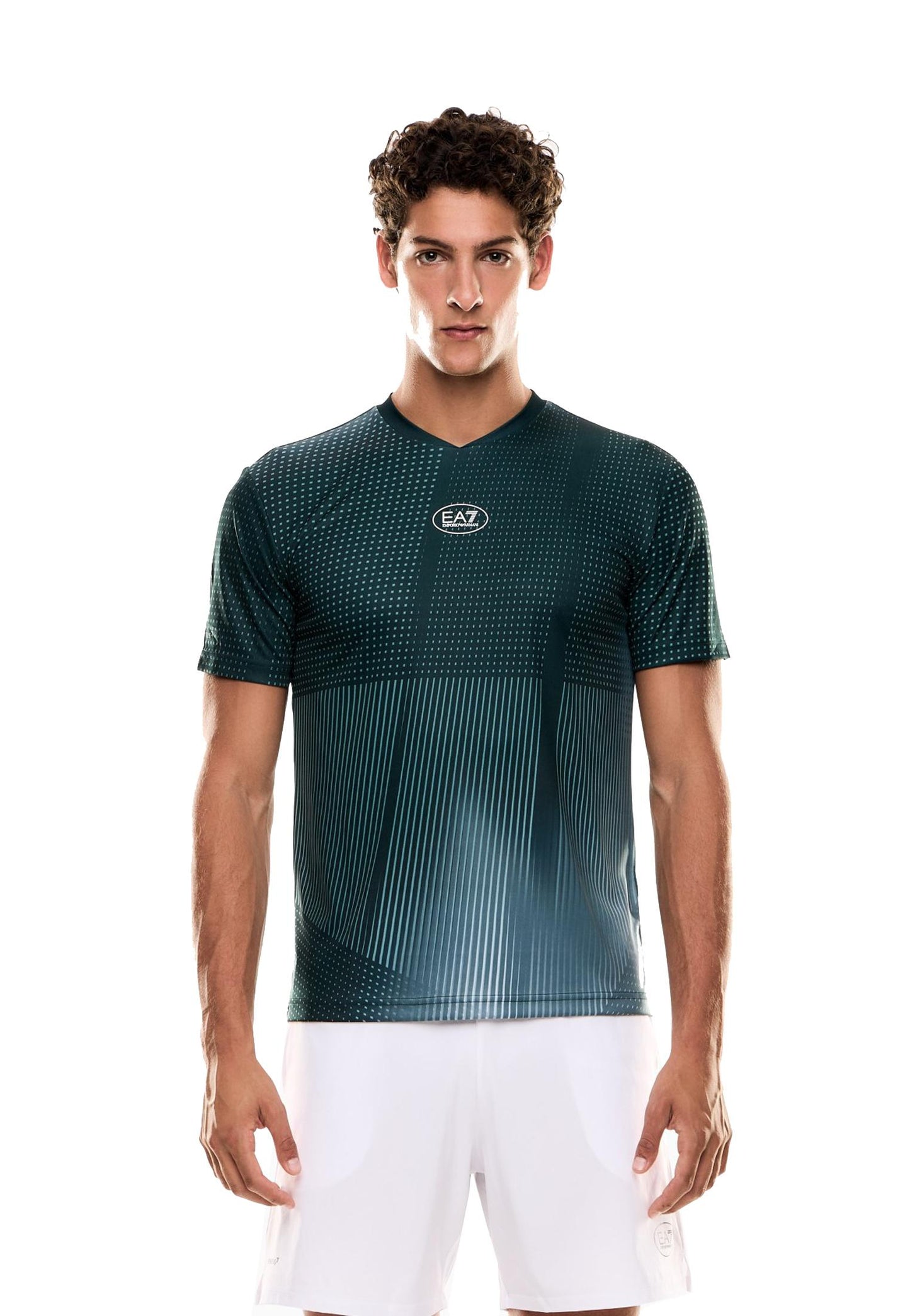 T-shirt girocollo verde tecnica sportiva Ventus7 EA7 Armani A25 7M000838 AF17682 F7059F7059 EA7 TENNIS 