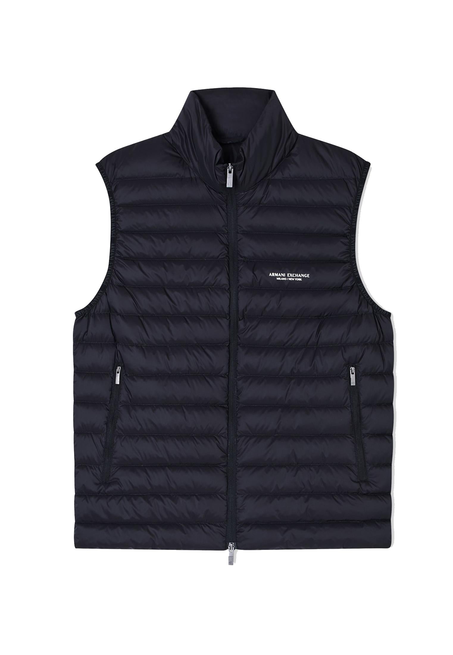 Gilet smanicato piumino nero fullzip Armani Exchange A25 XM001576 AF16927 UC001UC001 ARMANI EXCHANGE 