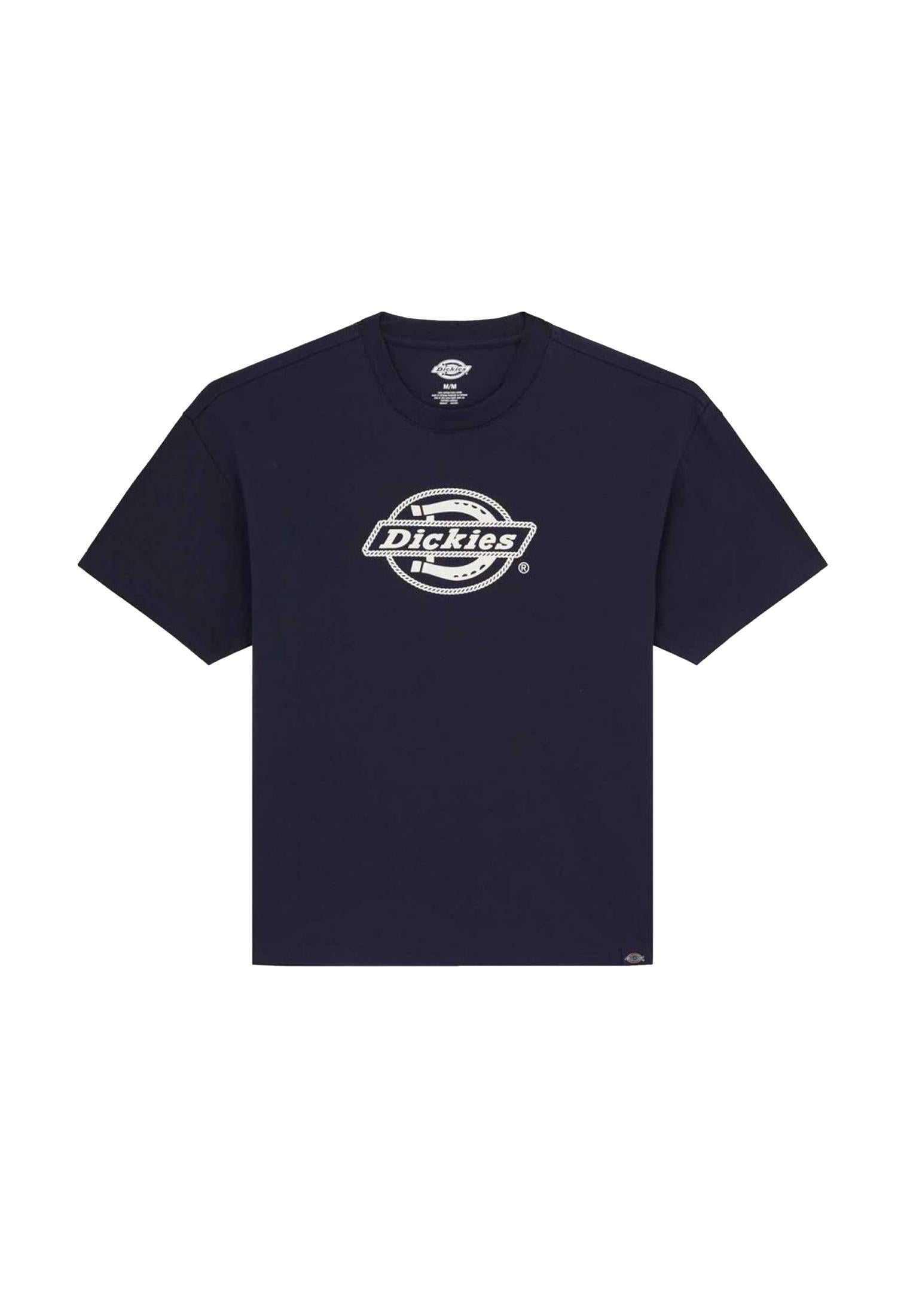 T-shirt girocollo blu cotone Forth Shaw Dickies A25 DK0A87QSL181 DKL18DKL18 DICKIES 