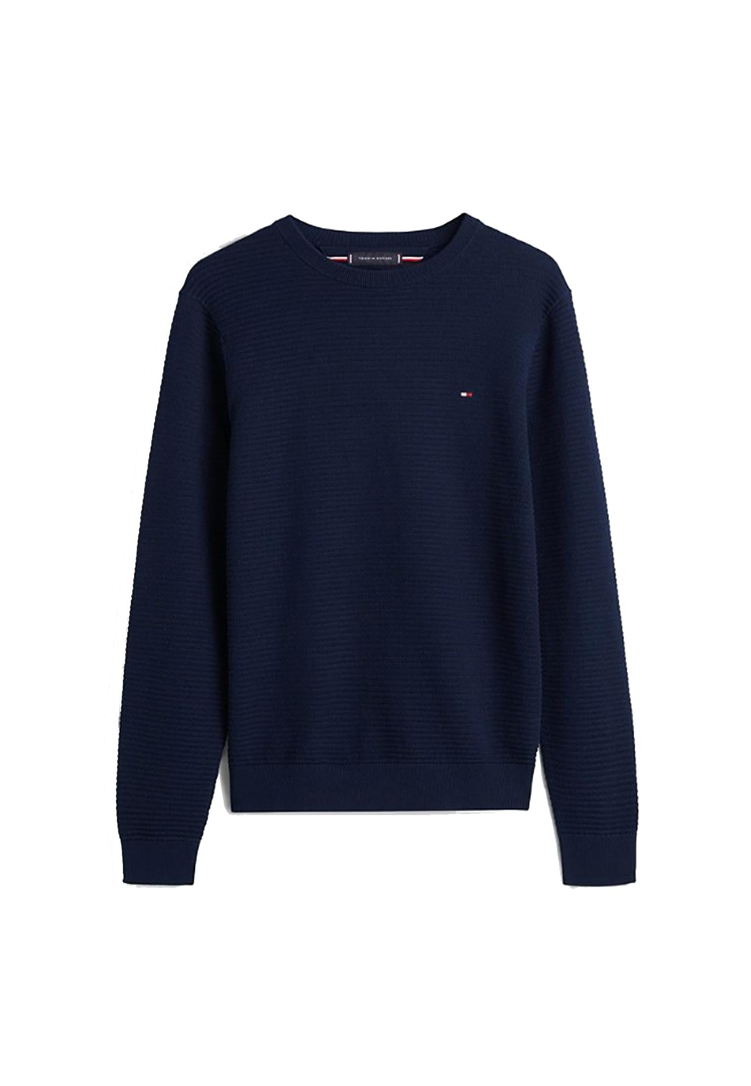 Maglia pullover girocollo blu Tommy Hilfiger P26 MW0MW41643C1G C1GC1G TOMMY HILFIGER PRE 