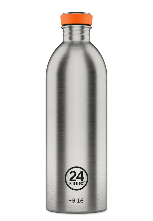Urban Bottle Steel Life 1000 ml. 24Bottles borraccia non termica STEEL LIFE 1LBRUSHED STE 24BOTTLES 
