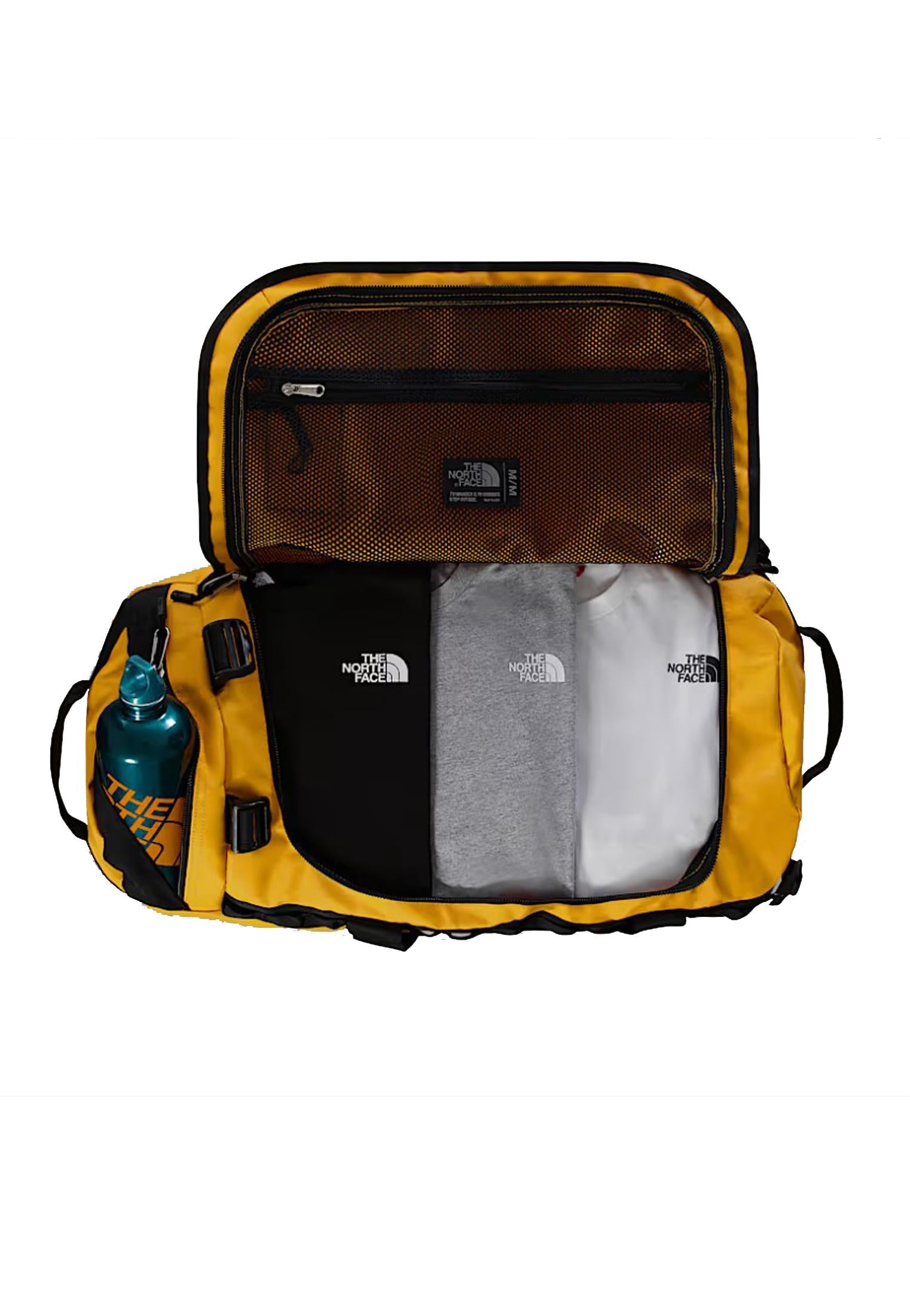 Borsone sportivo viaggio 71L giallo Duffel Base Camp M The North Face A25 NF0A52SA4WP1 NF4WPNF4WP THE NORTH FACE 