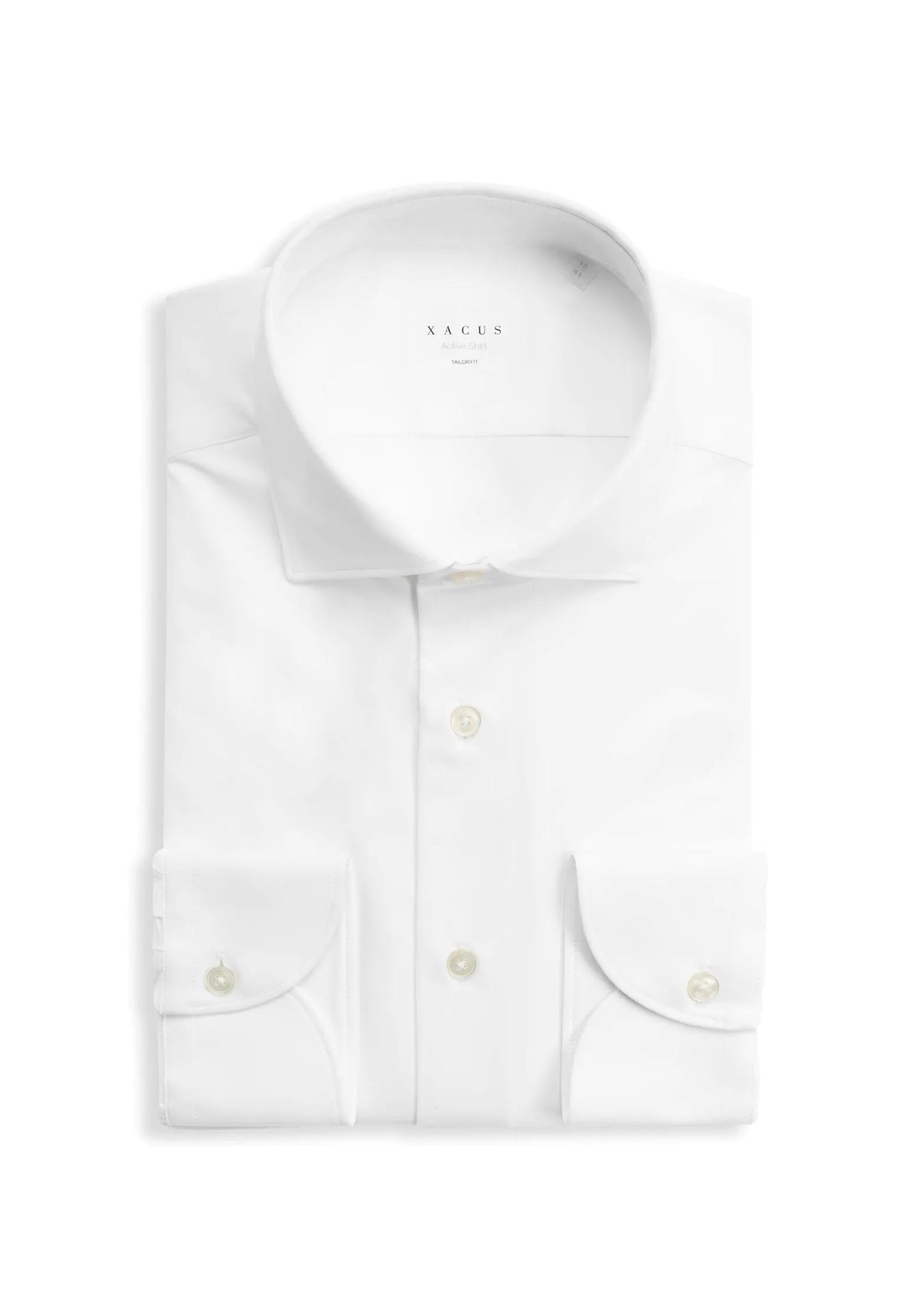 Camicia bianca collo francese Active Shirt Xacus A25 ACT558ML/11460 //  001 XACUS 