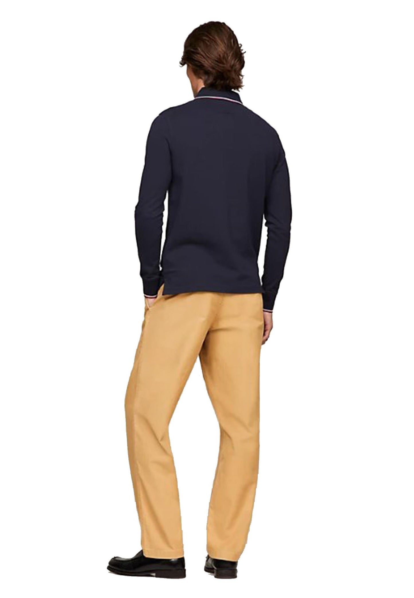 Polo maniche lunghe blu classica 1985 Tommy Hilfiger P24