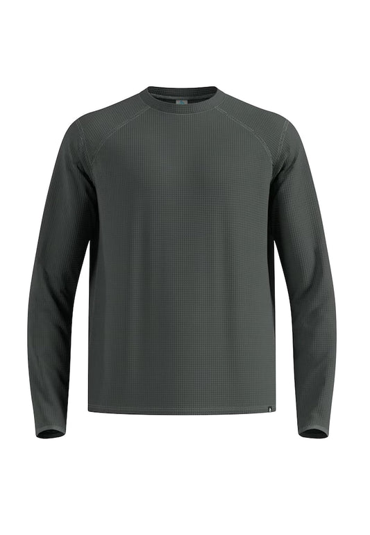 T-shirt manica lunga sportiva traspirante allenamento sci grigia Cubic Odlo A25 542992 1087710877 ODLO 