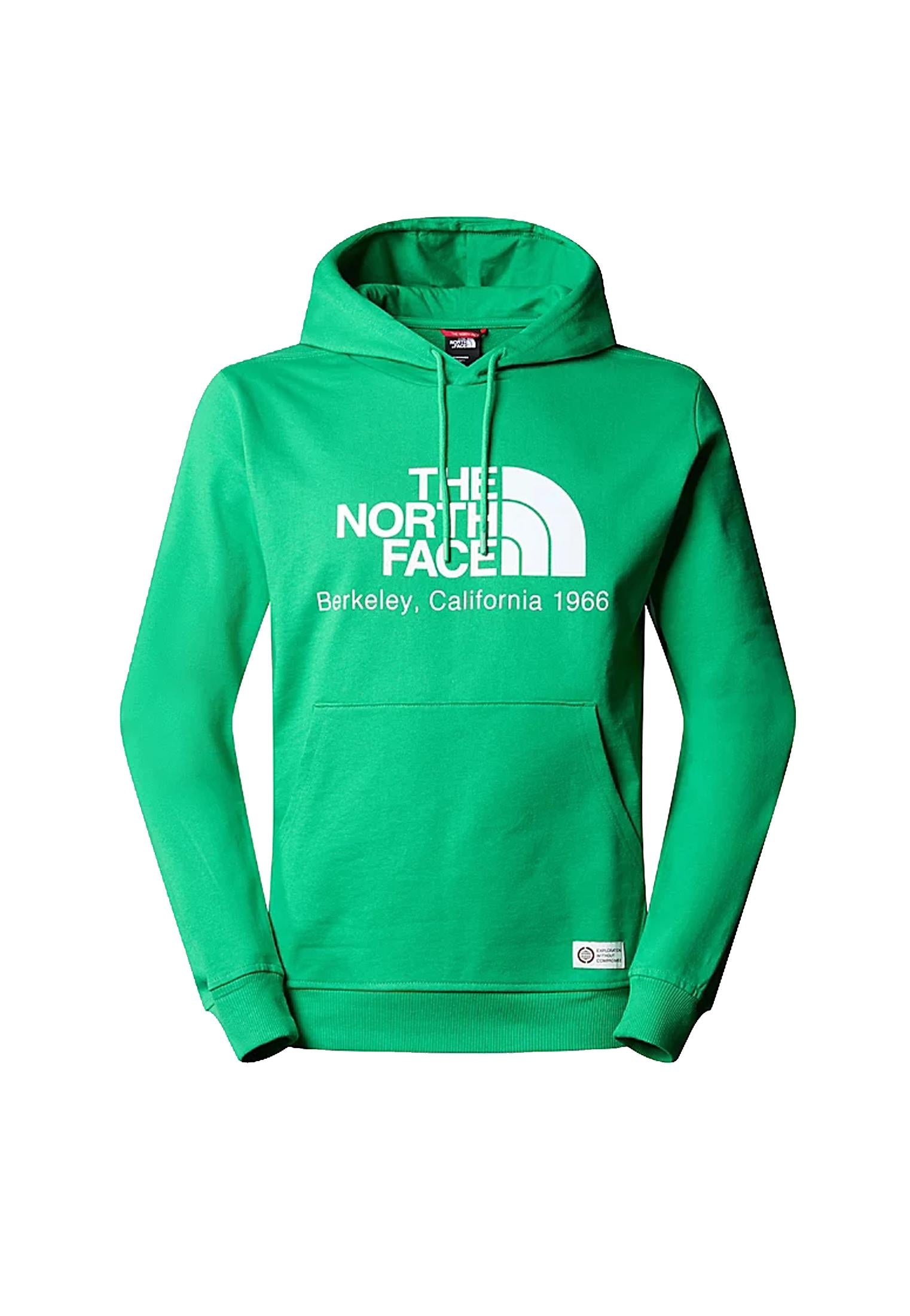 Felpa con cappuccio verde smeraldo Berkeley California The North Face P24 NF0A55GFPO81 NFPO8NFPO8 THE NORTH FACE 