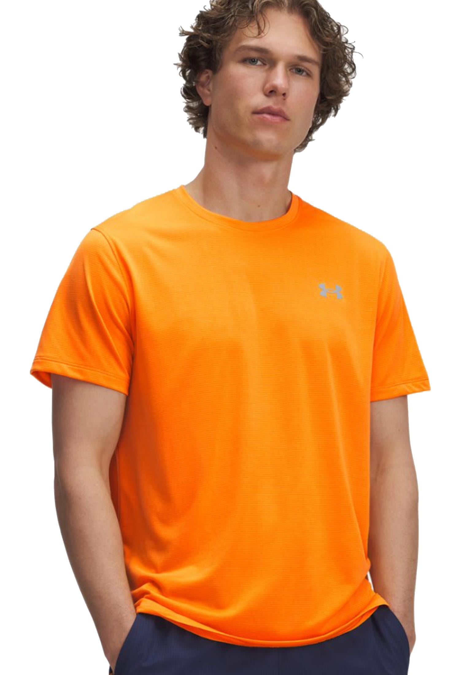 T-shirt sportiva allenamento arancione Launch Under Armour A25 77-1382582 07930793 UNDER ARMOUR 