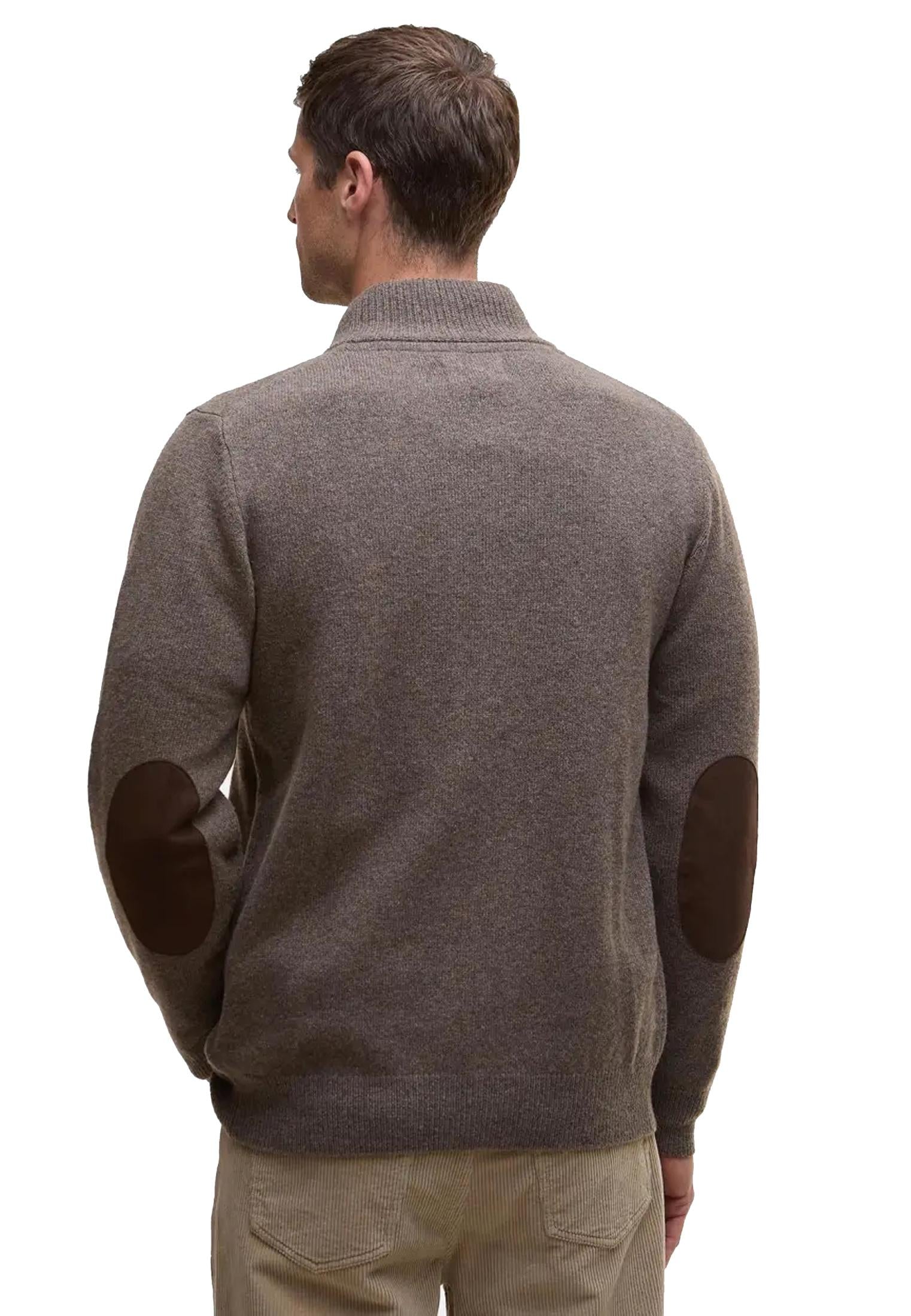 Maglione marrone maglia grossa lana Patch Barbour A25 252MMKN0731 ST52ST52 BARBOUR 