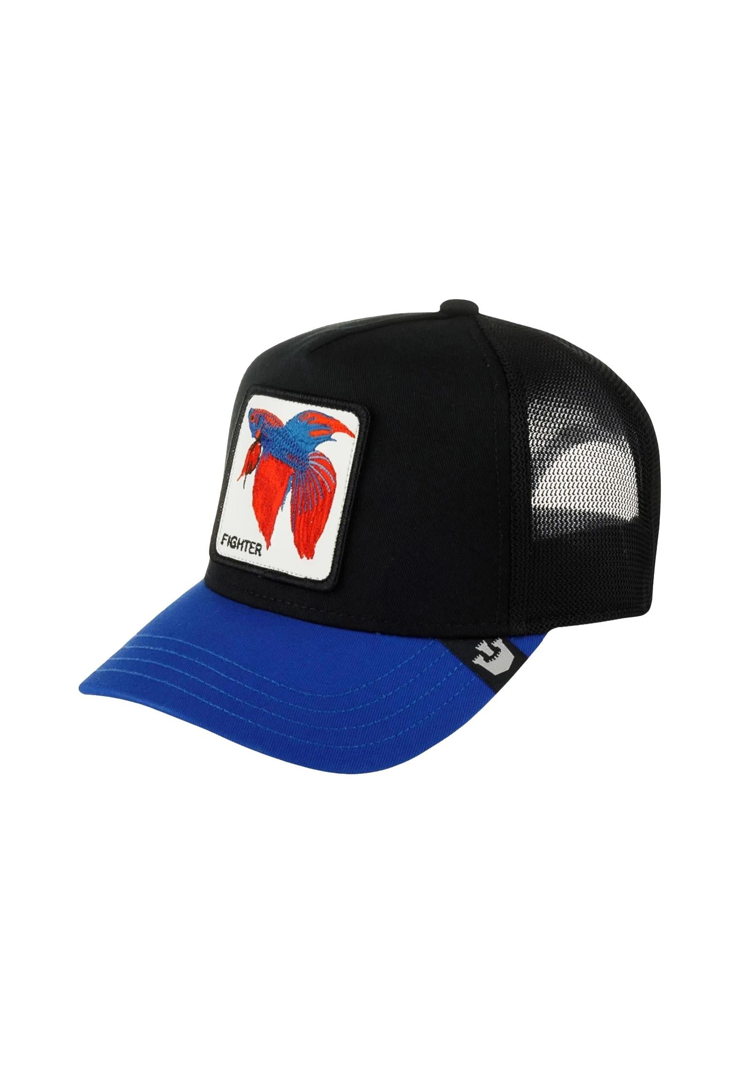 Cappellino da baseball unisex nero e blu fantasia pesce tropicale The Fighter Goorin Bros P24 101-1435 BLUEBLUE GOORIN BROS 