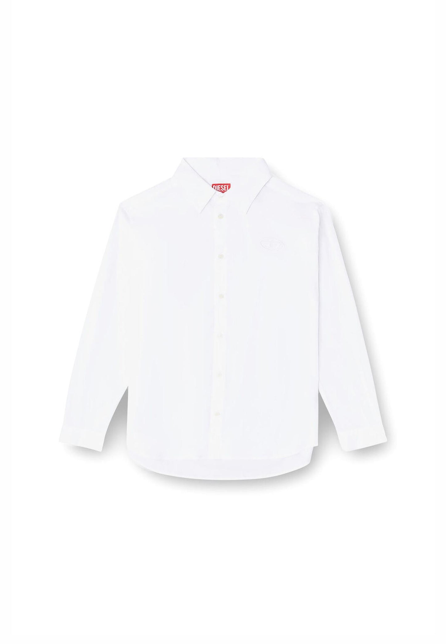 Camicia bianca popeline cotone S-Simply Diesel P26 A204720GSBH 100100 DIESEL 
