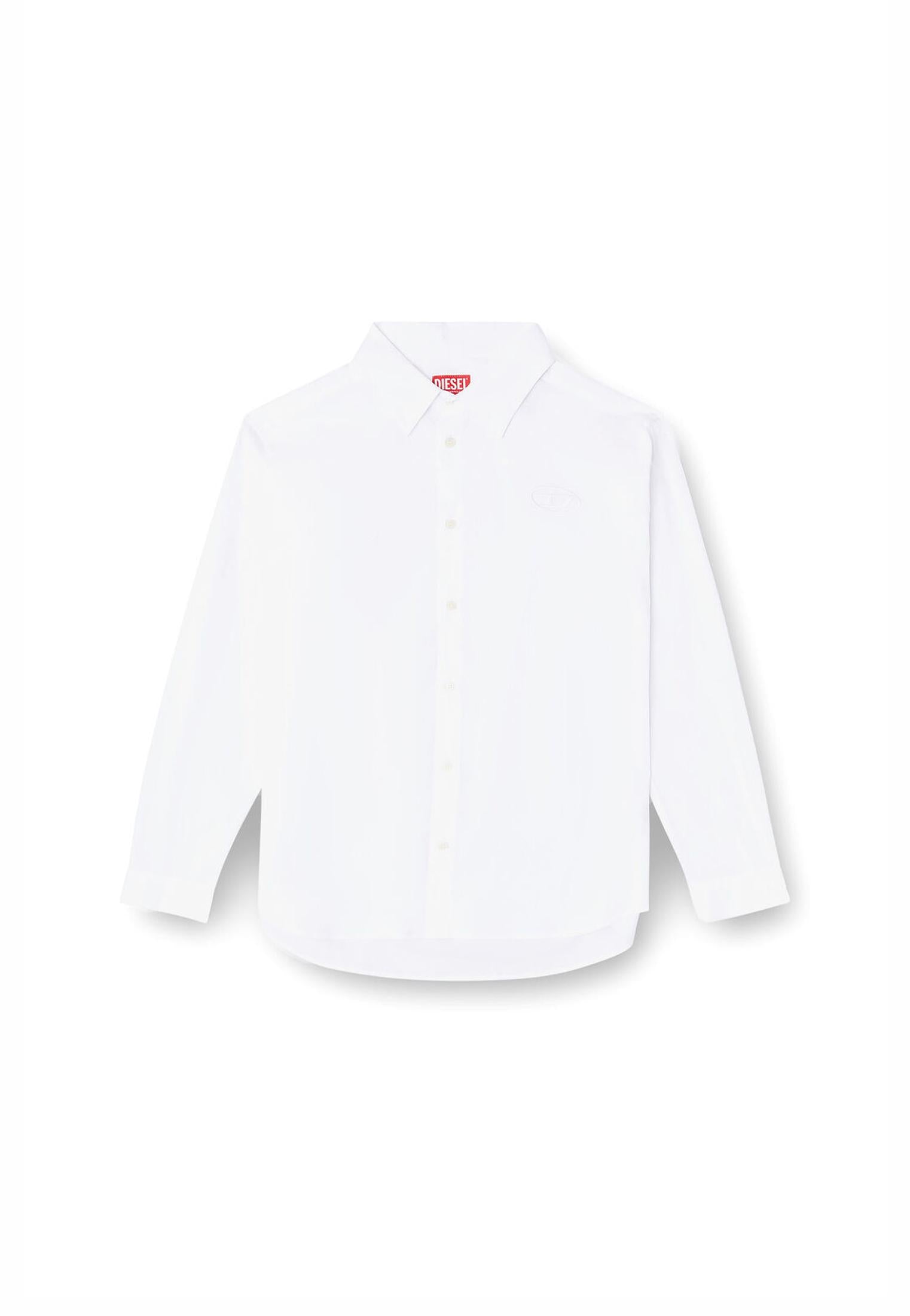 Camicia bianca popeline cotone S-Simply Diesel P26 A204720GSBH 100100 DIESEL 