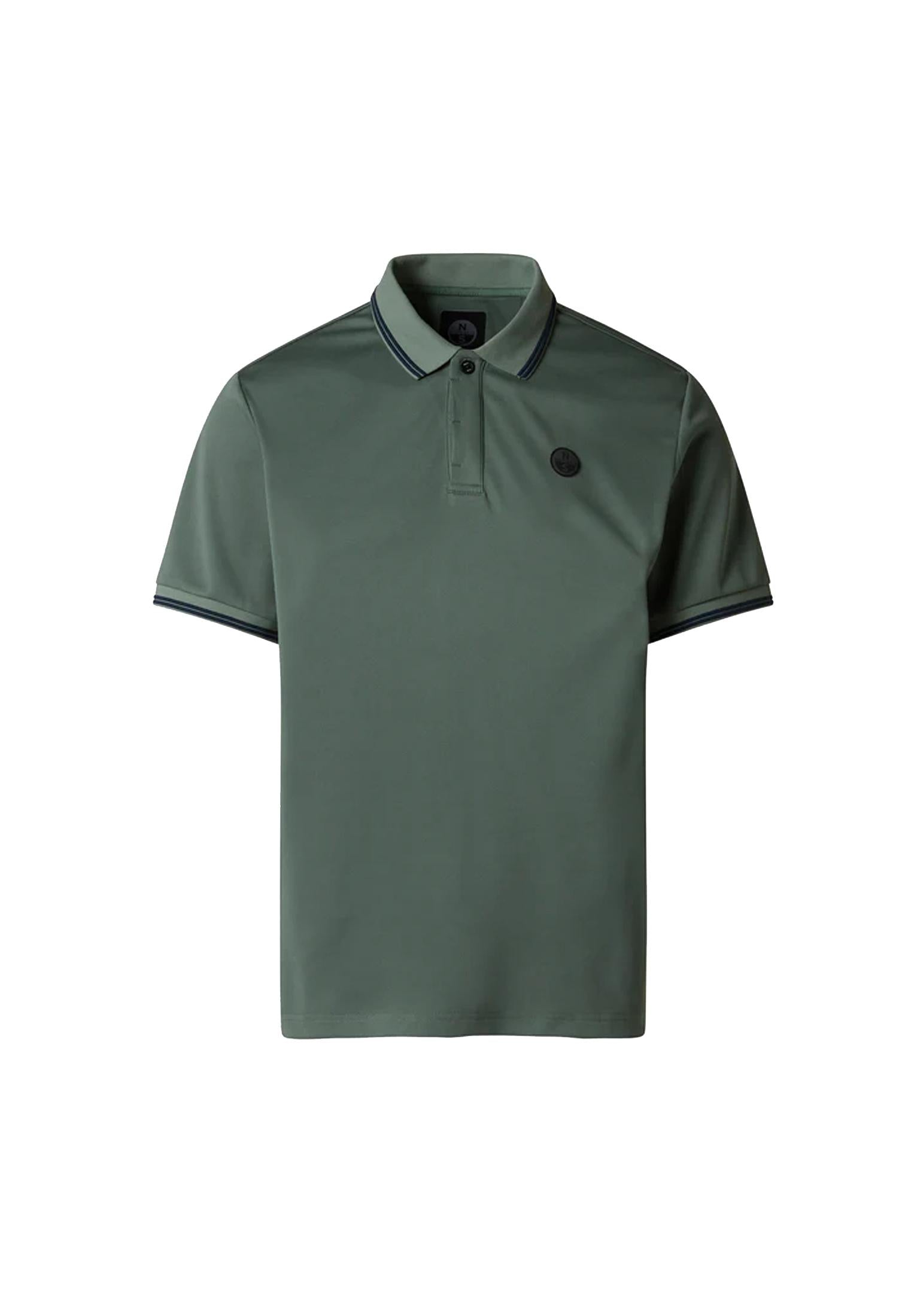 Polo verde tecnica traspirante Coolmax North Sails P26 692711 04760476 NORTH SAILS 