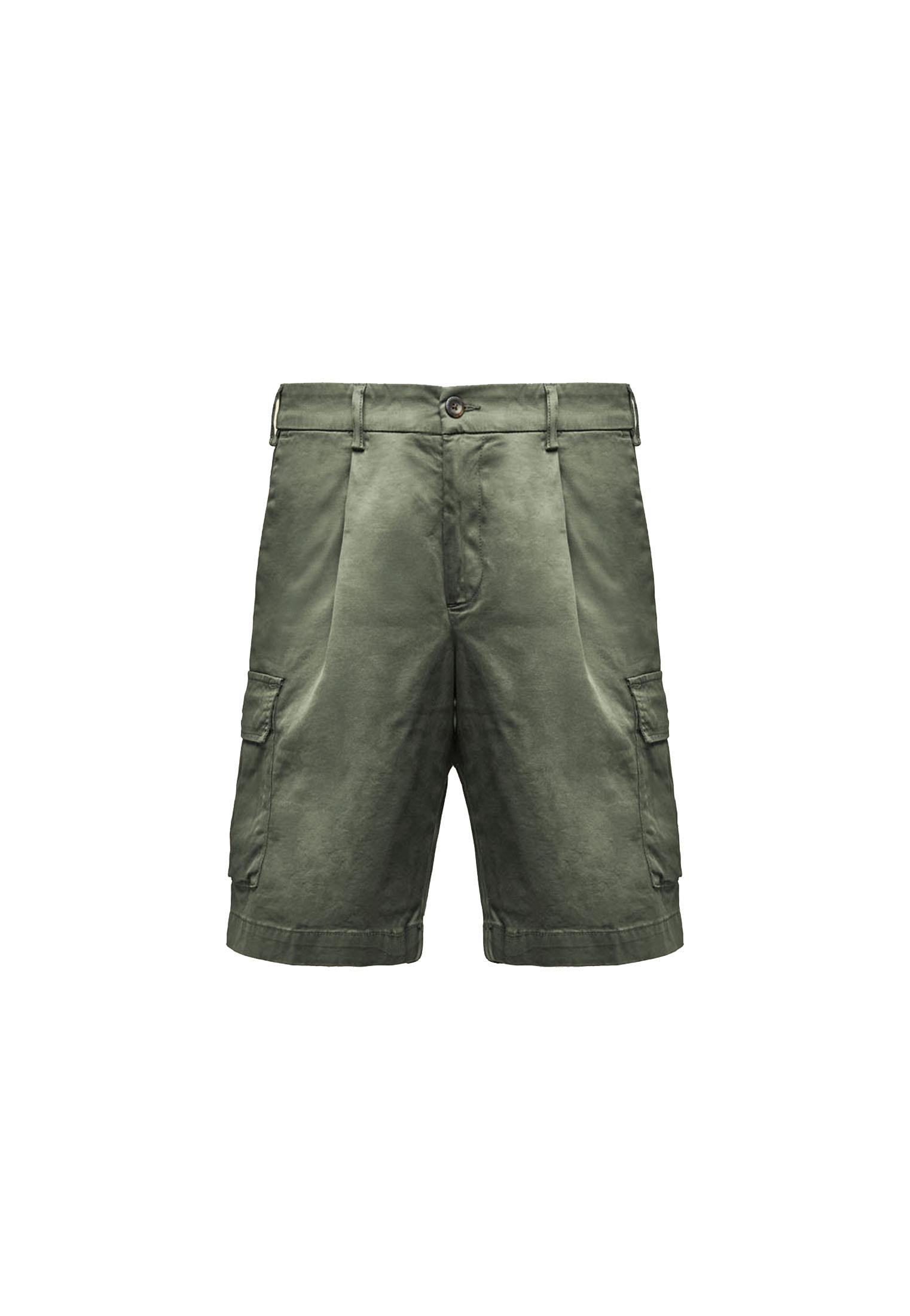 Bermuda Pantaloni Corti verde cargo cotone Aeronautica Militare P26 261BE0287UCT04331 0730407304 AERONAUTICA MILITARE 